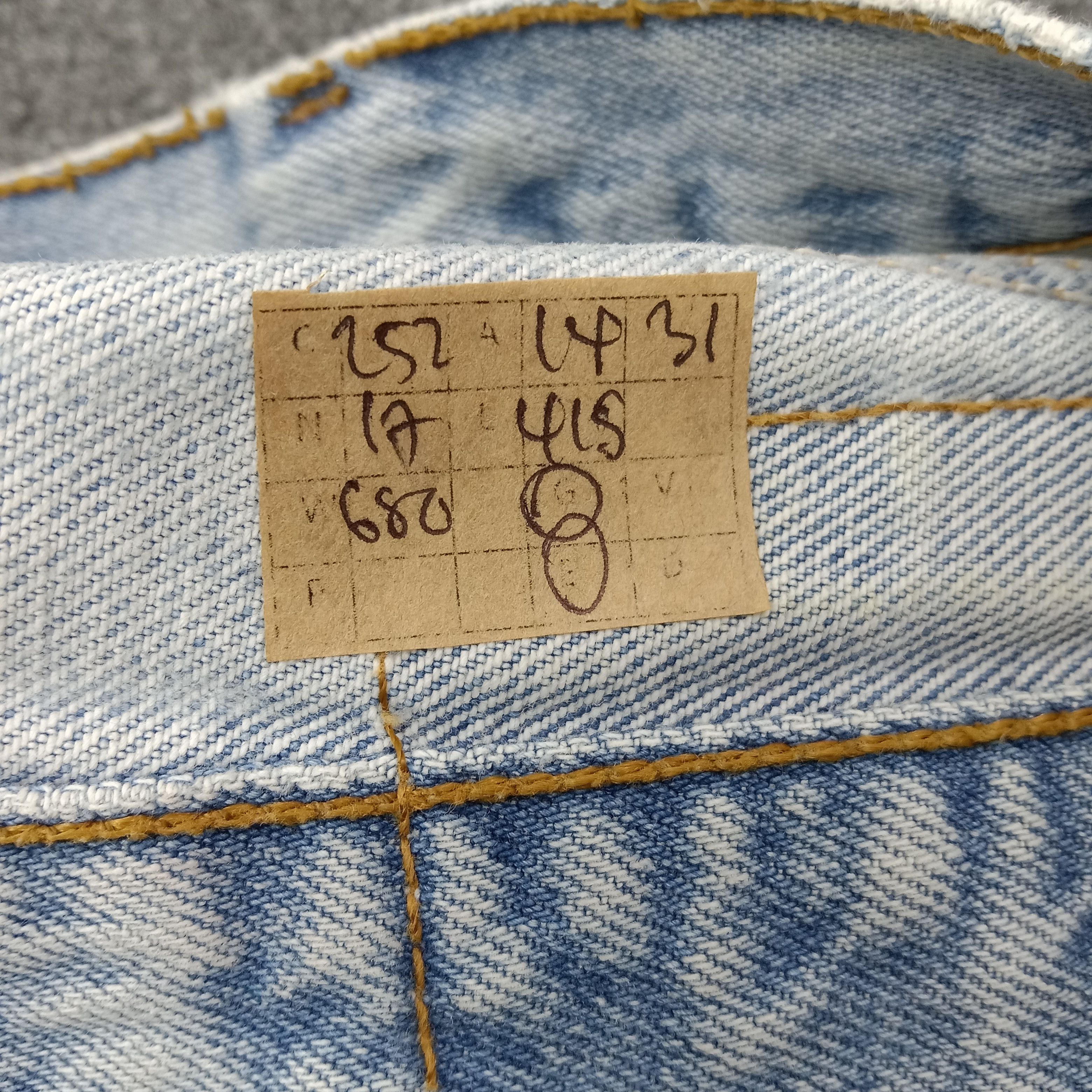 Levi's Levi Strauss & CO Distressed Style Patchwork Jeans C252N18 Size US 28 / EU 44 - 17 Thumbnail