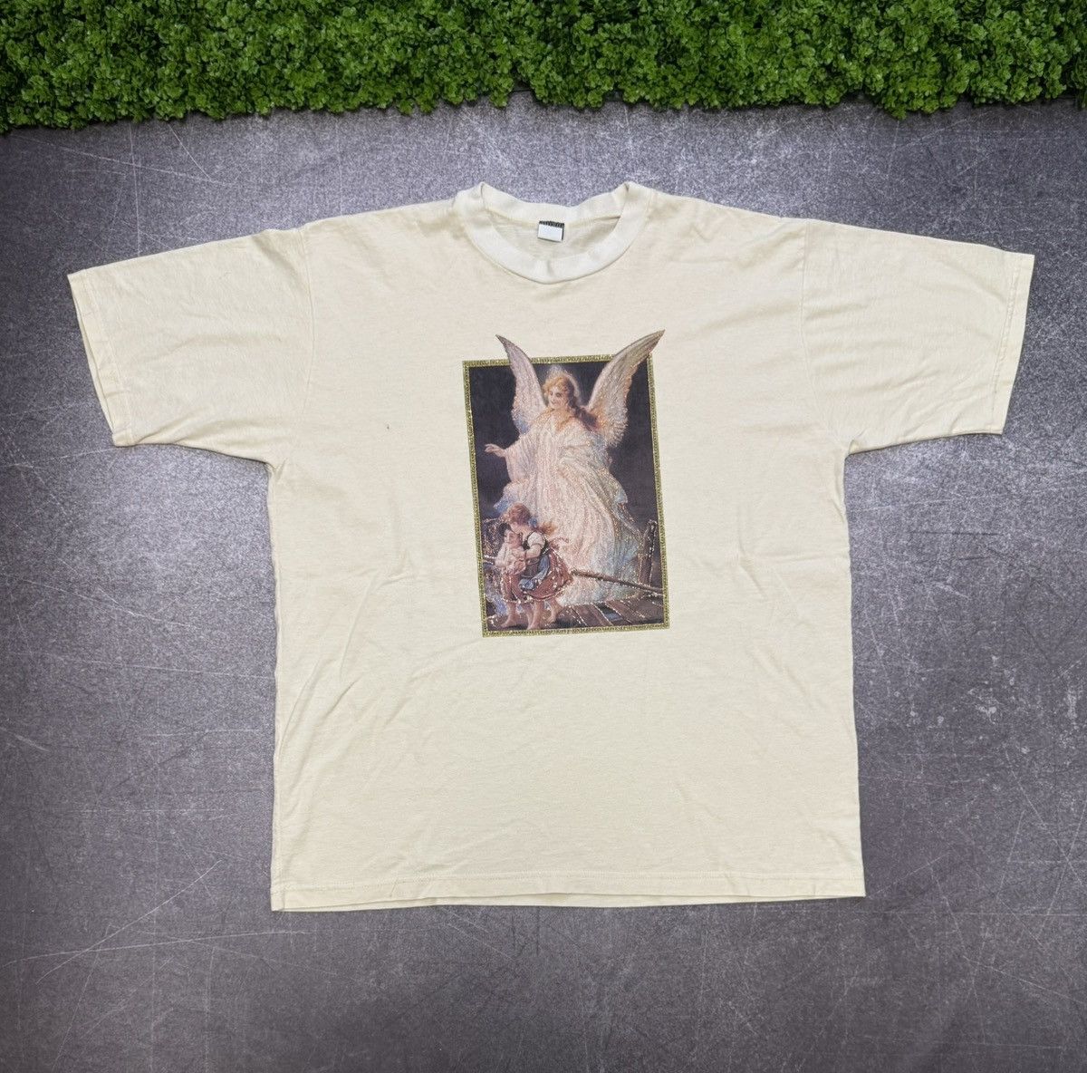 Vintage Vintage Guardian Angel T Shirt Made in USA Tee y2k Jesus Size US XXL / EU 58 / 5 - 1 Thumbnail