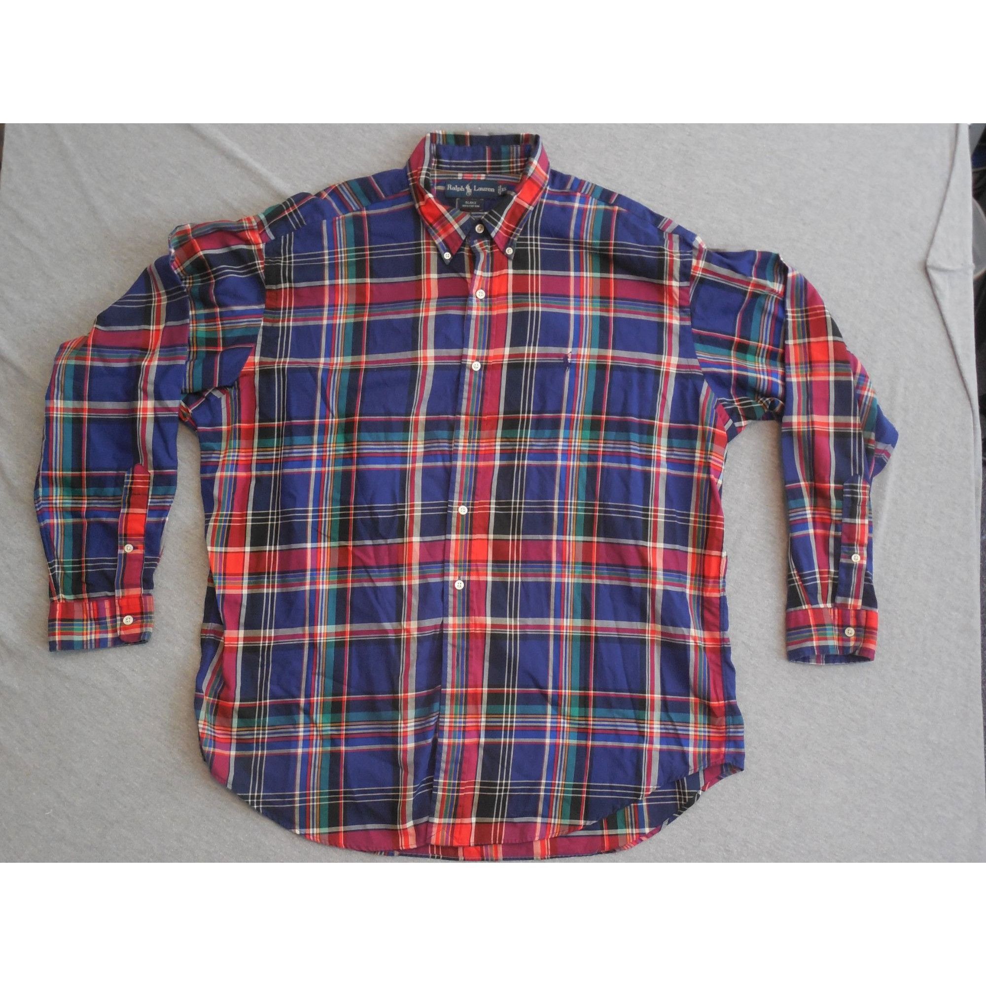 Ralph Lauren Ralph Lauren Blake Shirt Men Sz XL Plaid Long Sleeve ...