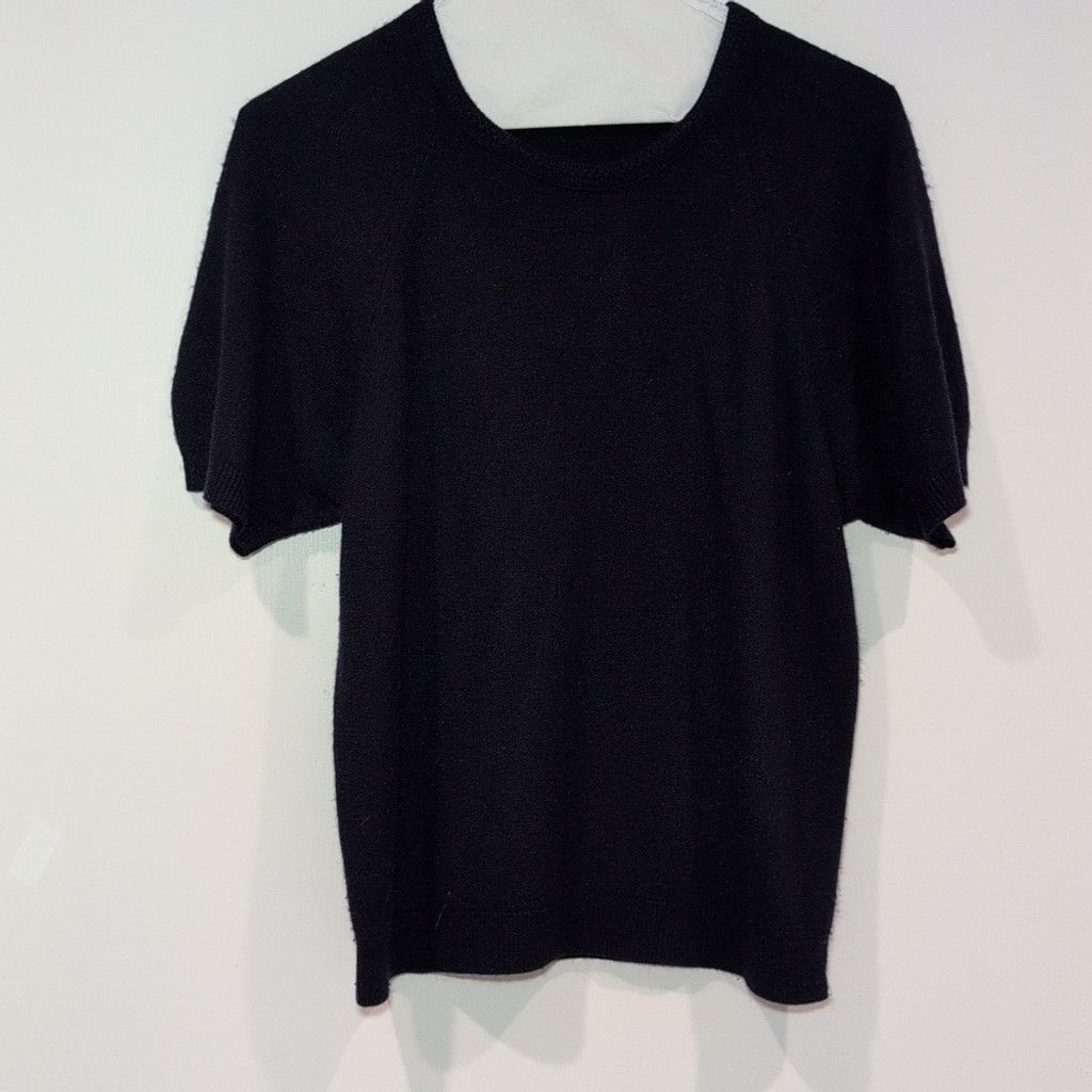 Designer Designers Originals Chic Black Knit Top size Medium. Size L / US 10 / IT 46 - 2 Thumbnail