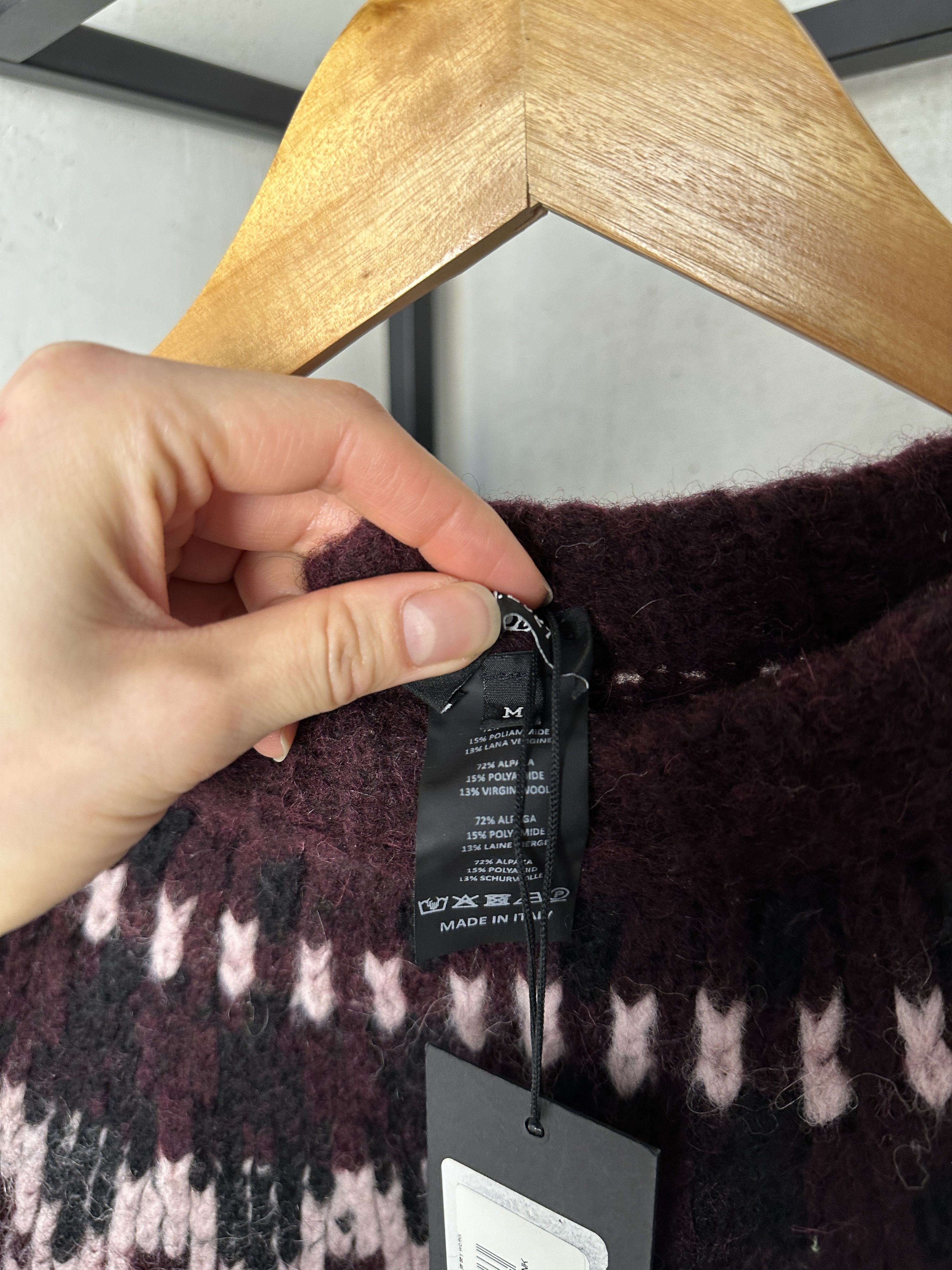 Raf Simons Raf Simons FW21 Pink Wool Sweater Size US M / EU 48-50 / 2 - 5 Thumbnail
