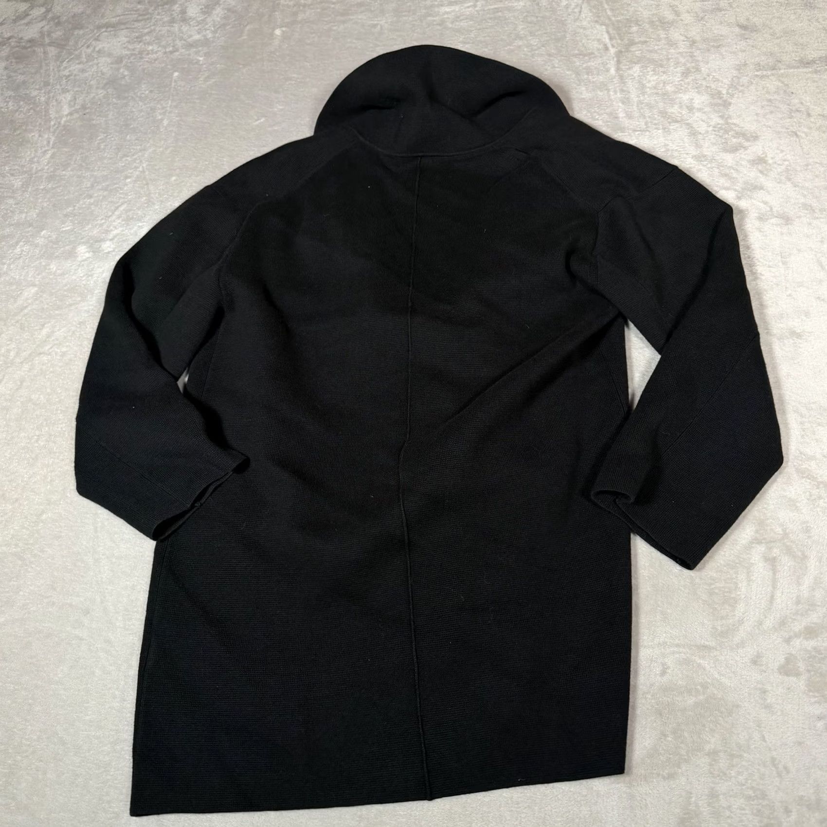 Vintage VINTAGE NAVY Banana Republic Blazer Mens M Black Double Breasted Knit Cotton Blend Blazer Pea Coat Size 40R - 6 Thumbnail