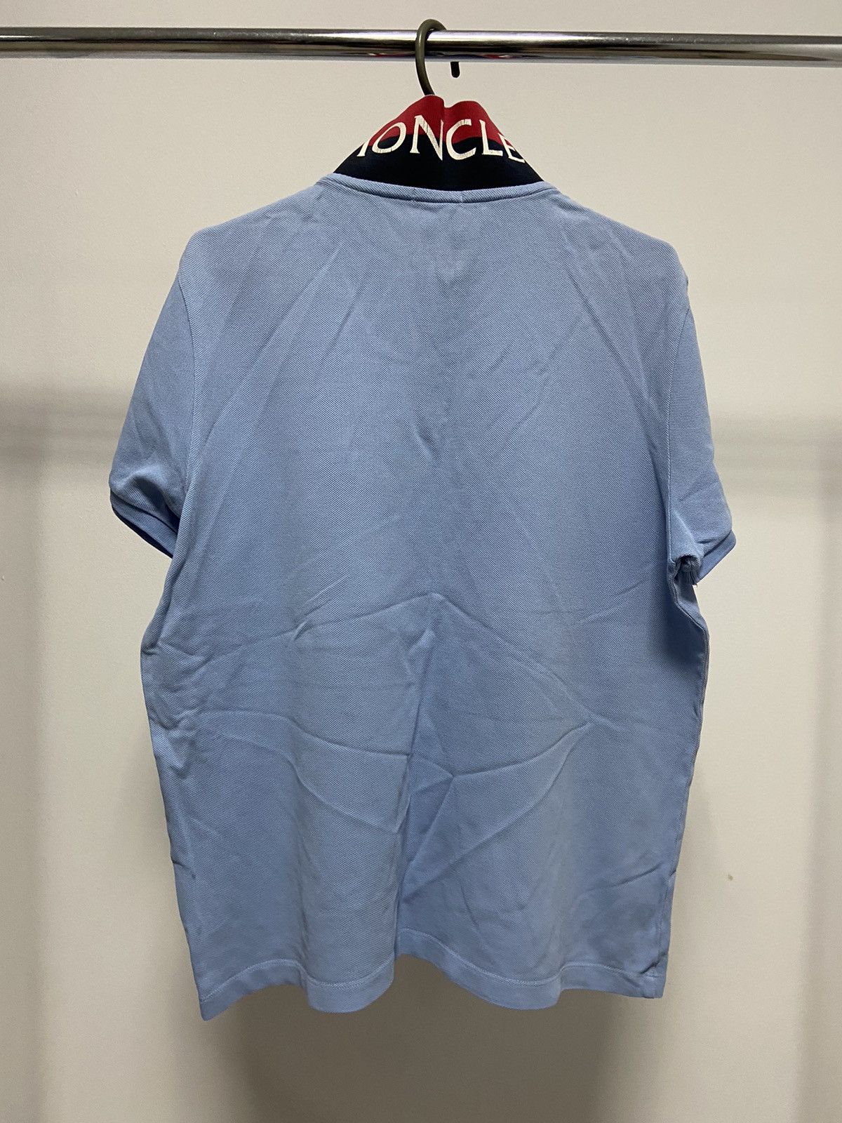 Moncler × Vintage Moncler Vintage T-Shirt Polo Small Logo logo neck Size US L / EU 52-54 / 3 - 4 Thumbnail