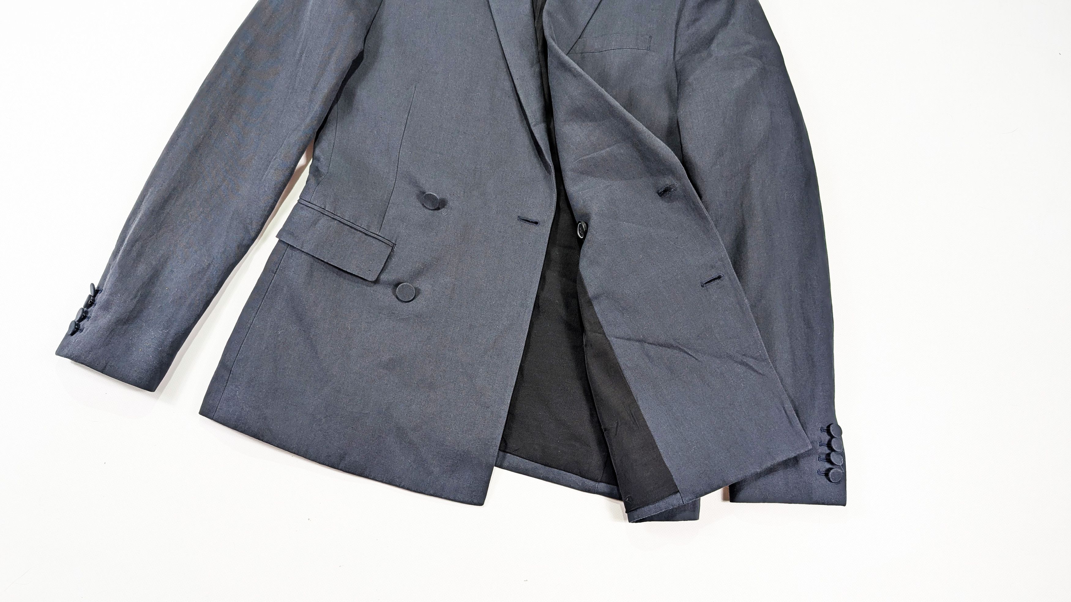 Allsaints AllSaints Elmore Double Breasted Linen Cotton Blazer Jacket Size 38R - 6 Thumbnail