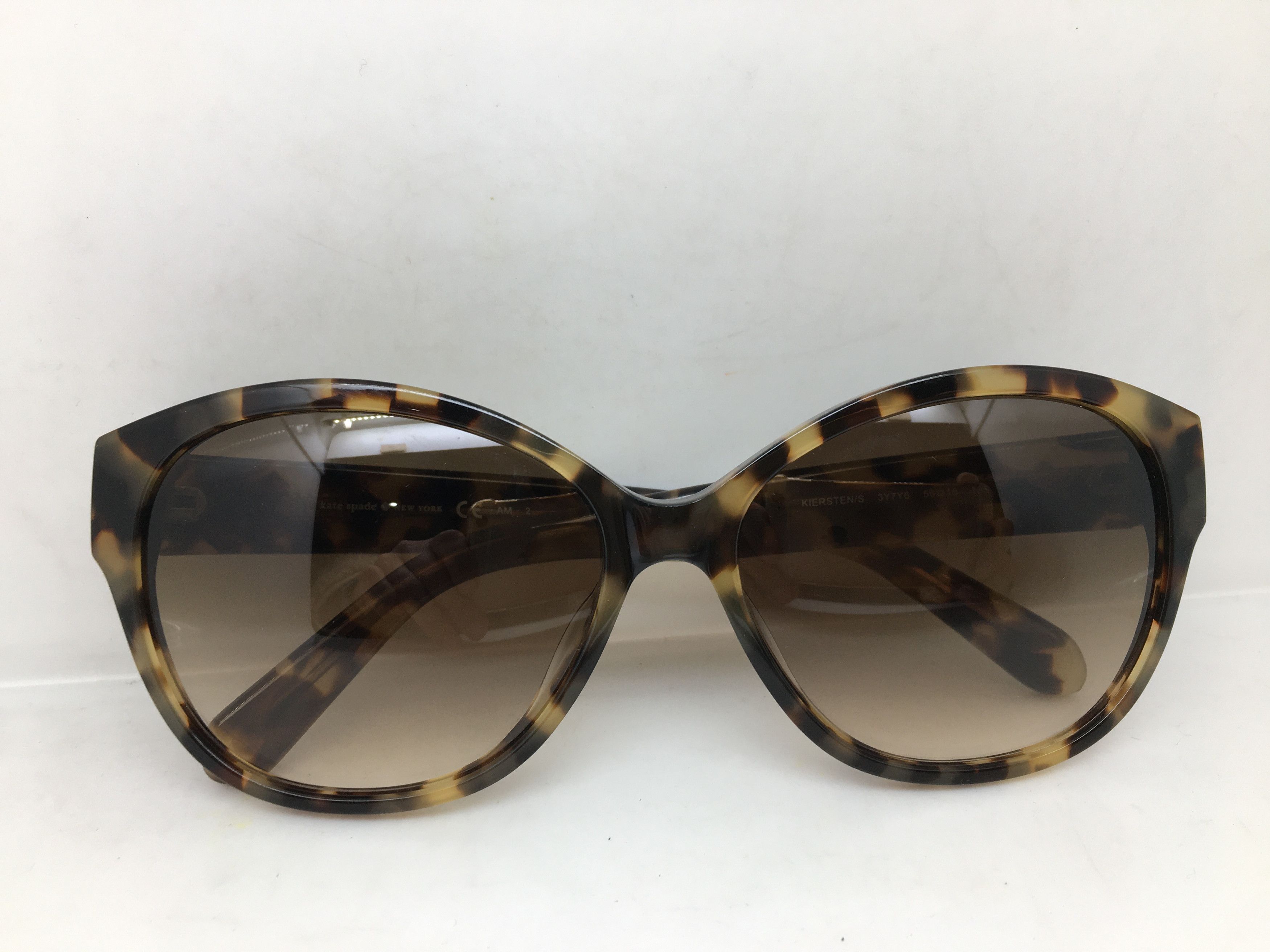 Kate Spade Kate Spade Kiersten Tortoise Acetate Sunglasses Frame Size ONE SIZE - 8 Thumbnail