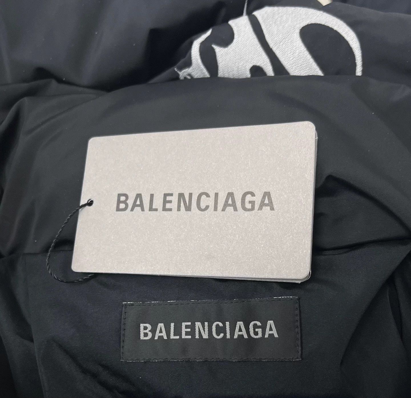 Balenciaga Balenciaga logo stand collar zip men's black jacket Size US M / EU 48-50 / 2 - 5 Thumbnail