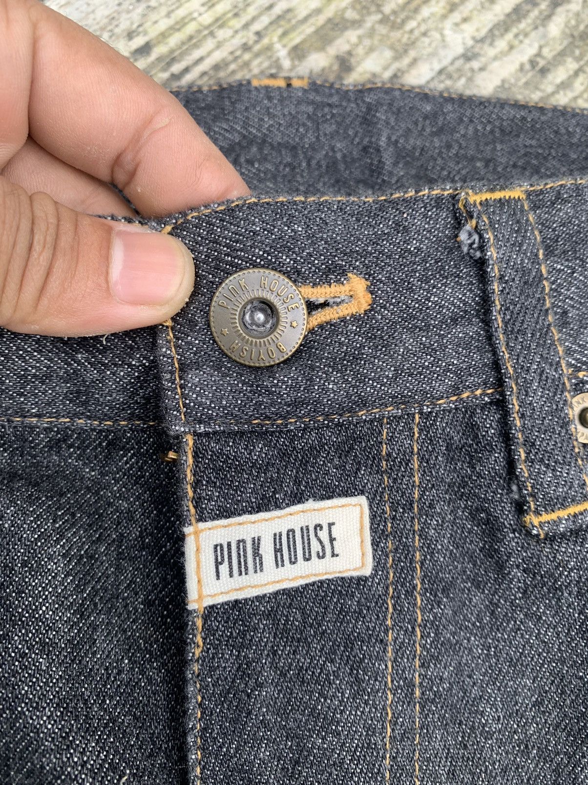 Helmut Lang × Karl Helmut × Pink House Rare🔥 pink house by helmut lang patchwork denim Size US 31 - 23 Thumbnail