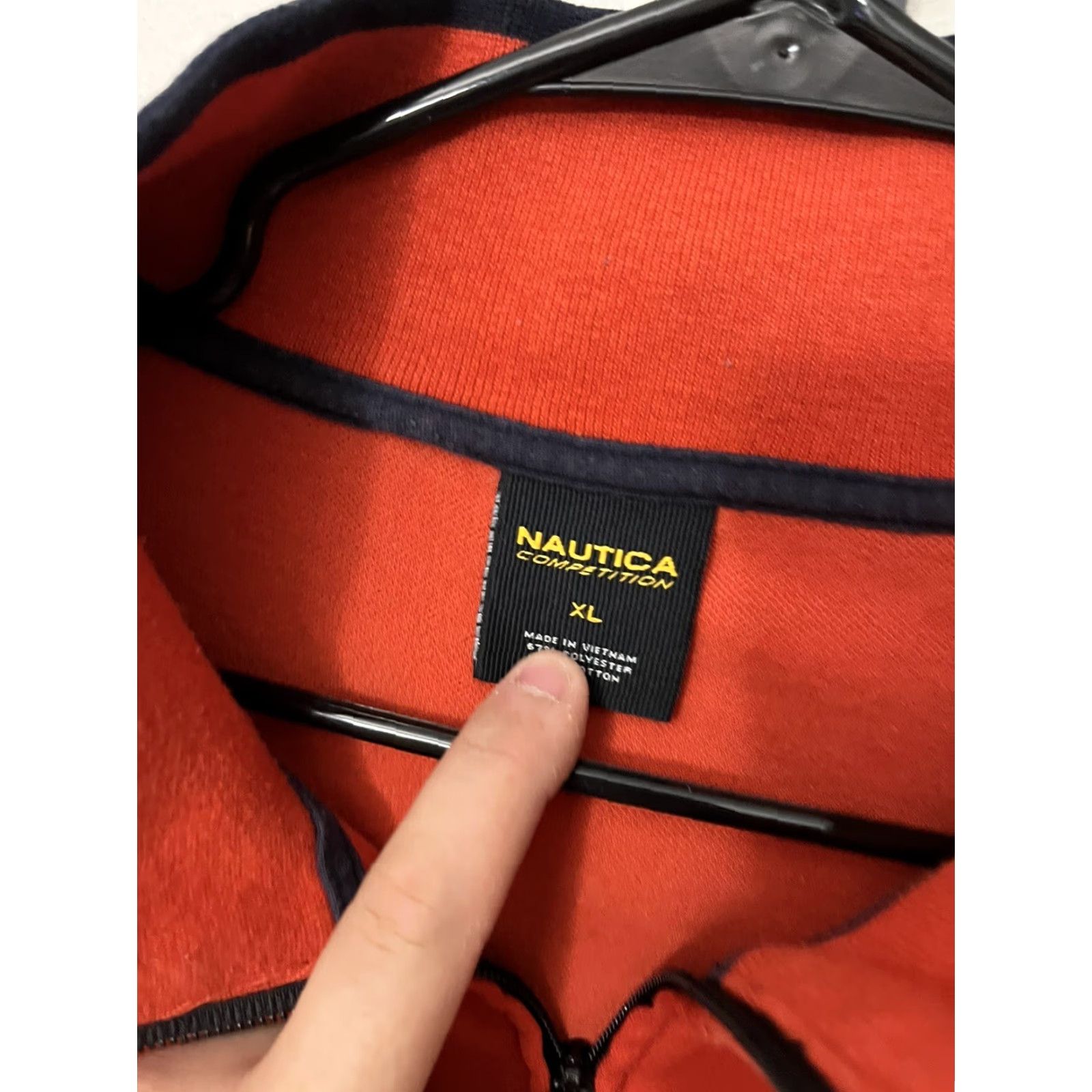Nautica Nautica Competition Full Zip Track Jacket Mens XL Color Block Embroidered Spell Out Logo Blue White Orange casual outdoor style 2010-2019 Size US XL / EU 56 / 4 - 3 Thumbnail