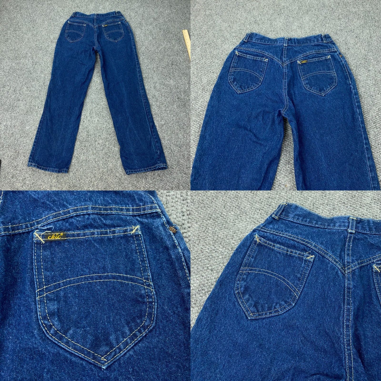 Vintage VINTAGE CHIC Jeans Women's 14 Short Blue High-Rise Made In USA 80s Mom Retro Size 27" / US 4 / IT 40 - 9 Thumbnail