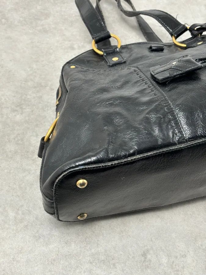 Saint Laurent Paris AW2008 Saint Laurent Black Leather Muse Handle Bag Size ONE SIZE - 6 Thumbnail