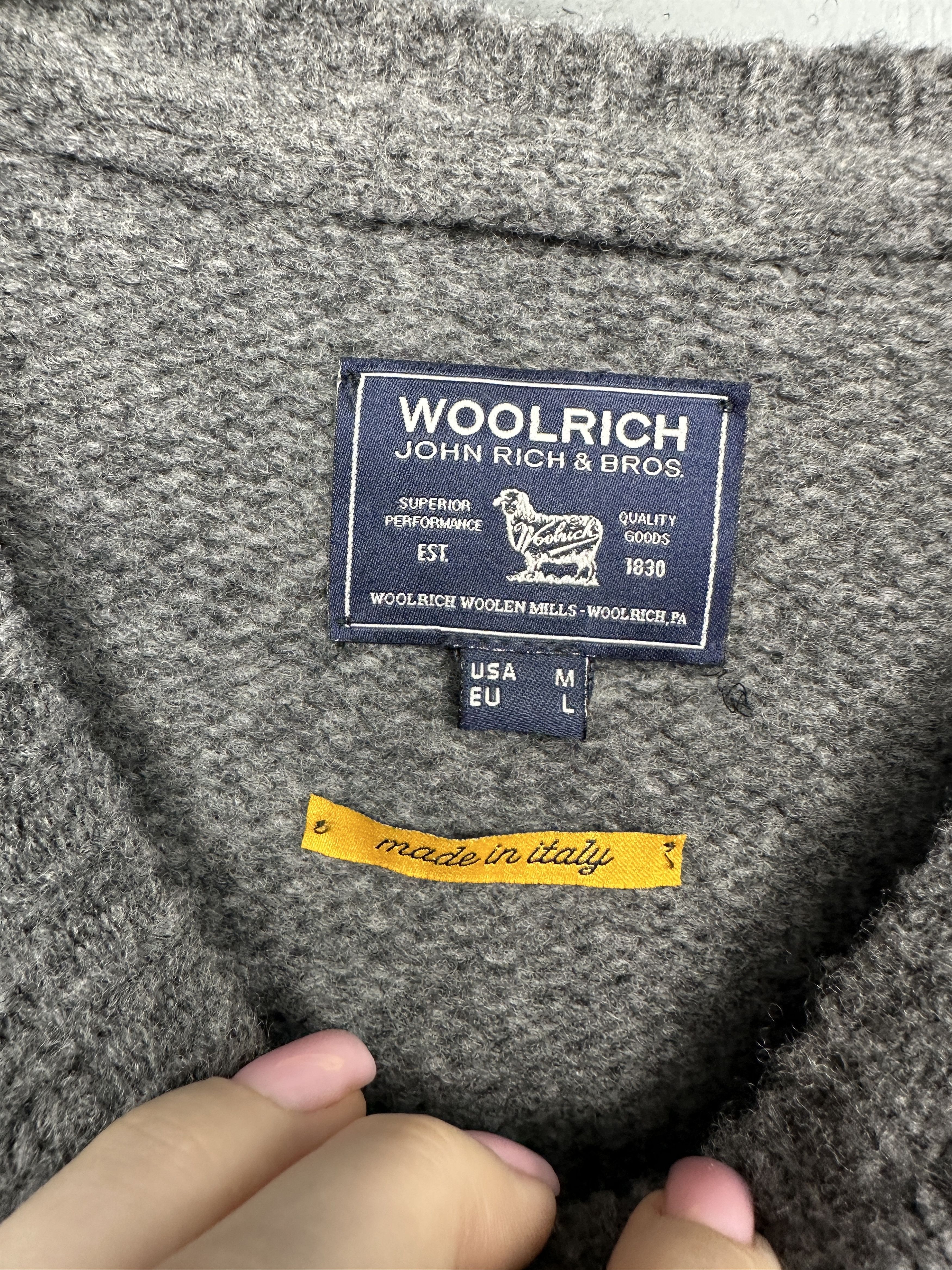 Woolrich Woolen Mills Woolrich Mens Wool Knit Sweater Made in Italy Size US M / EU 48-50 / 2 - 4 Thumbnail