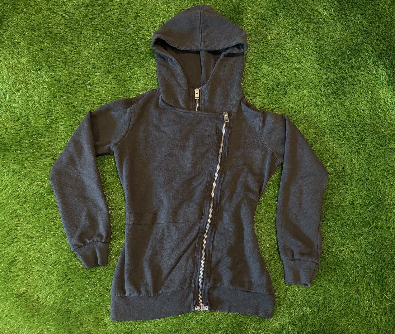 Allsaints ALLSAINTS - Miller Hoodie Asymmetrical Zipper WM0290 Gray Size XS / US 0-2 / IT 36-38 - 1 Thumbnail