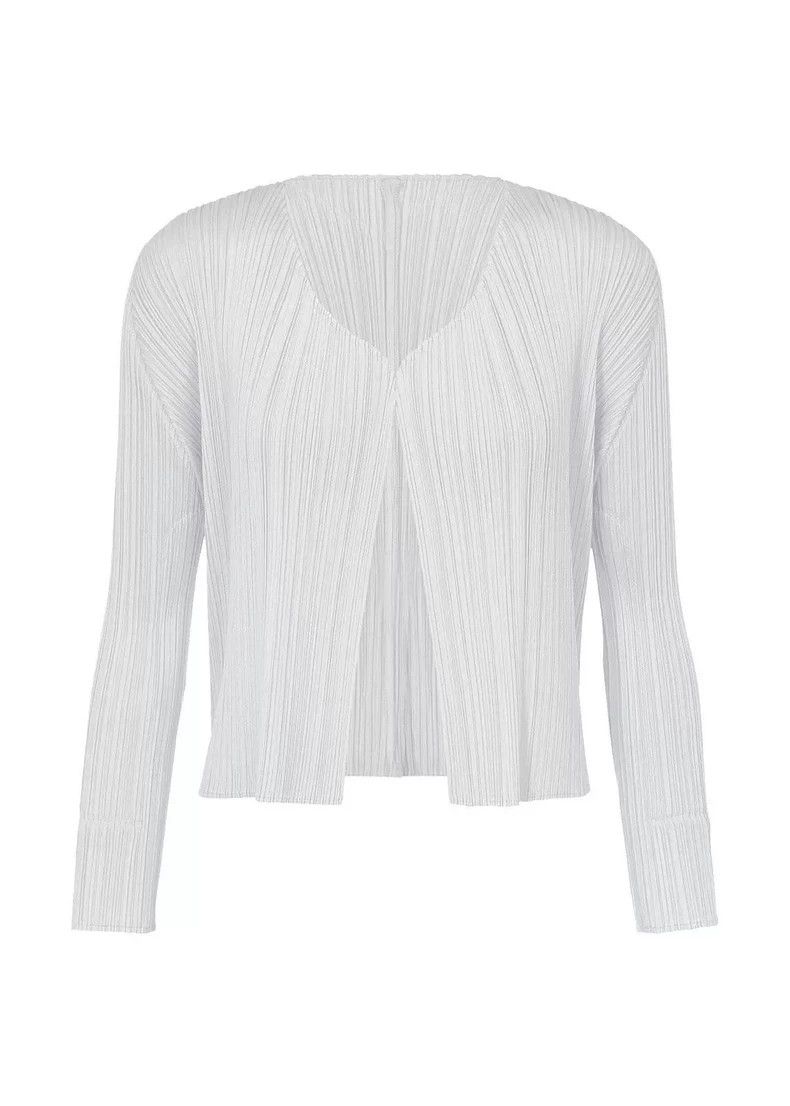 Other Issey Miyake size:4 A light grey pleated cardigan Size XS / US 0-2 / IT 36-38 - 1 Thumbnail