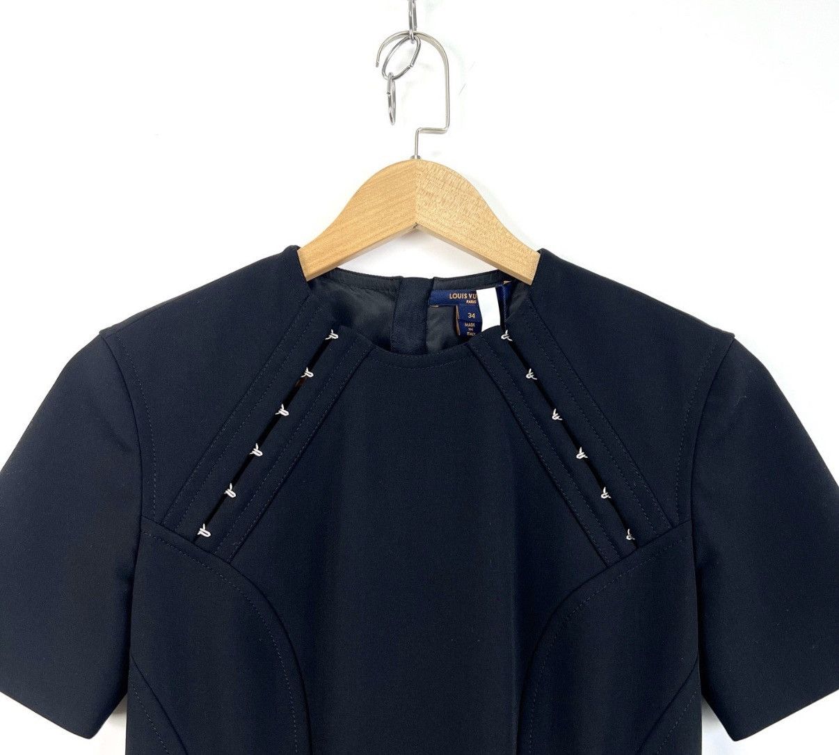 Louis Vuitton Louis Vuitton A-Line Short Sleeve Dress K12 Size XXS / US 00 / IT 34 - 3 Thumbnail