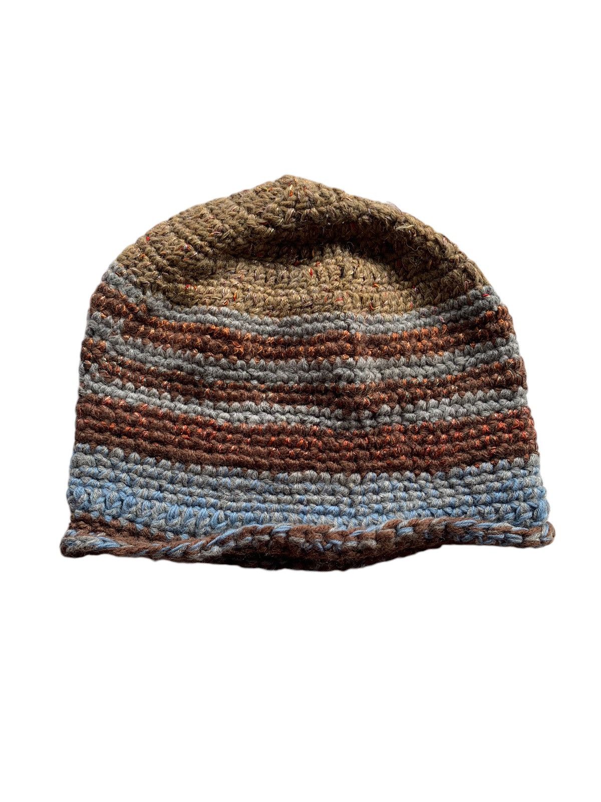 Japanese Brand × Kapital × Vintage Hippies Style Crochet knitted Beanie Hats Size ONE SIZE - 8 Thumbnail