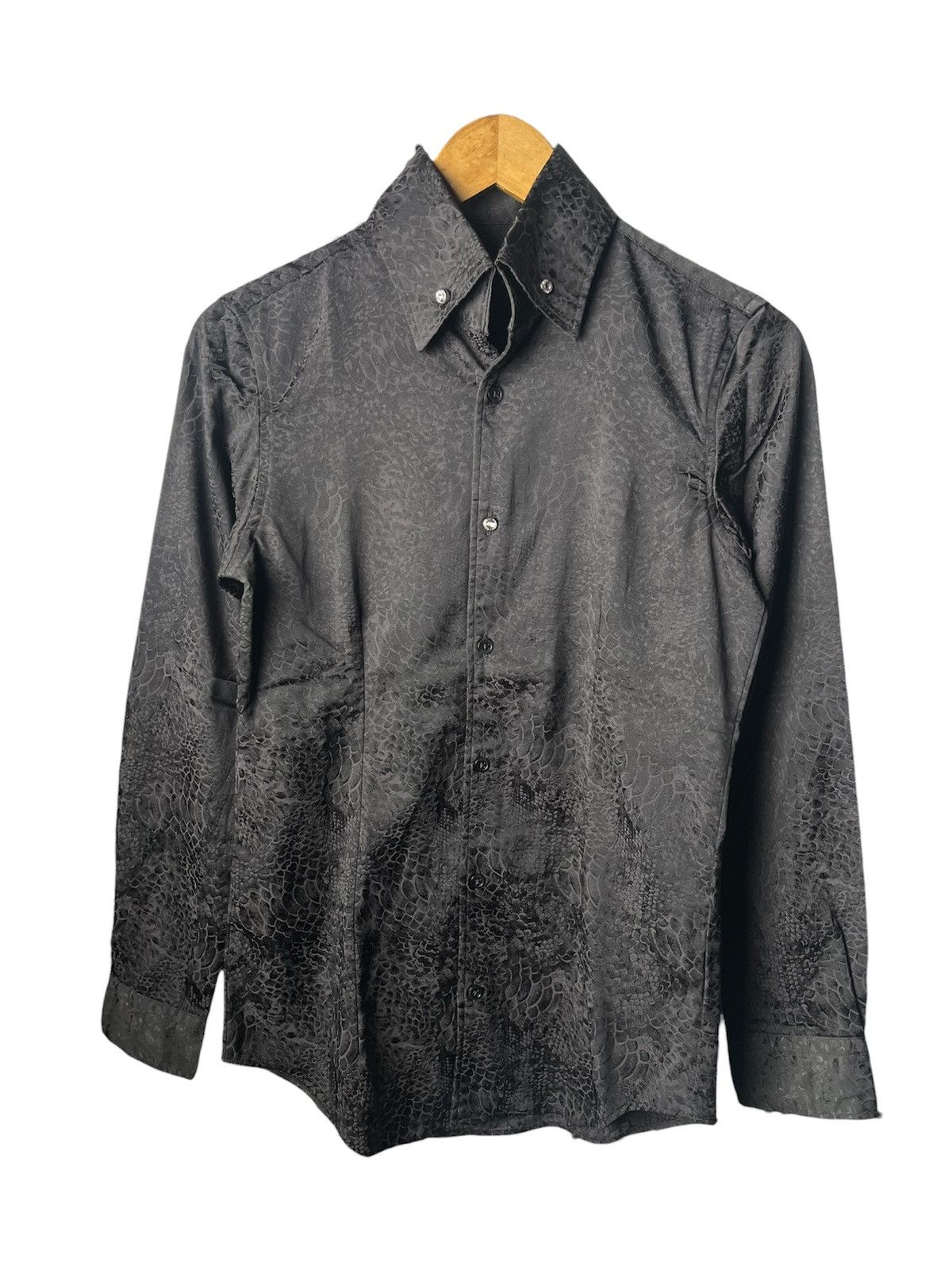 Tornado Mart Tornado Mart 3D Python Snake Pattern Swarovski Button Shirt Size US S / EU 44-46 / 1 - 2 Thumbnail