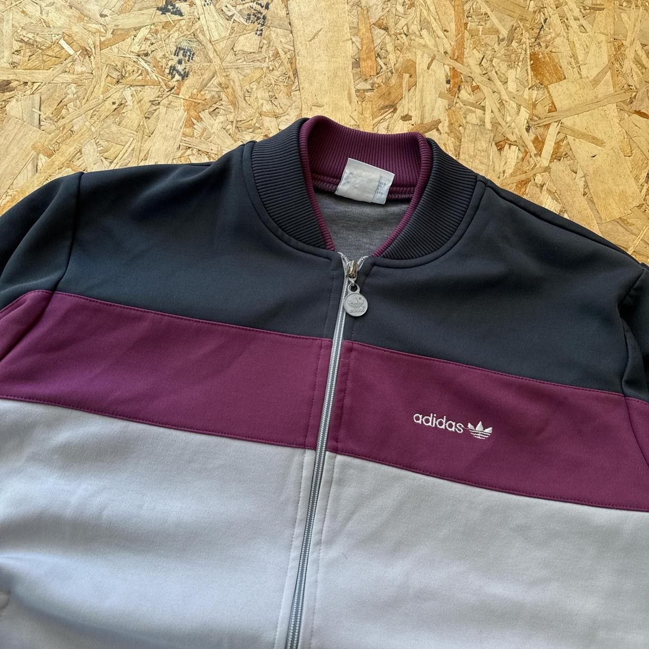 Adidas × Vintage Vintage 80s/90s Adidas Multi Zip Up Size US L / EU 52-54 / 3 - 3 Thumbnail