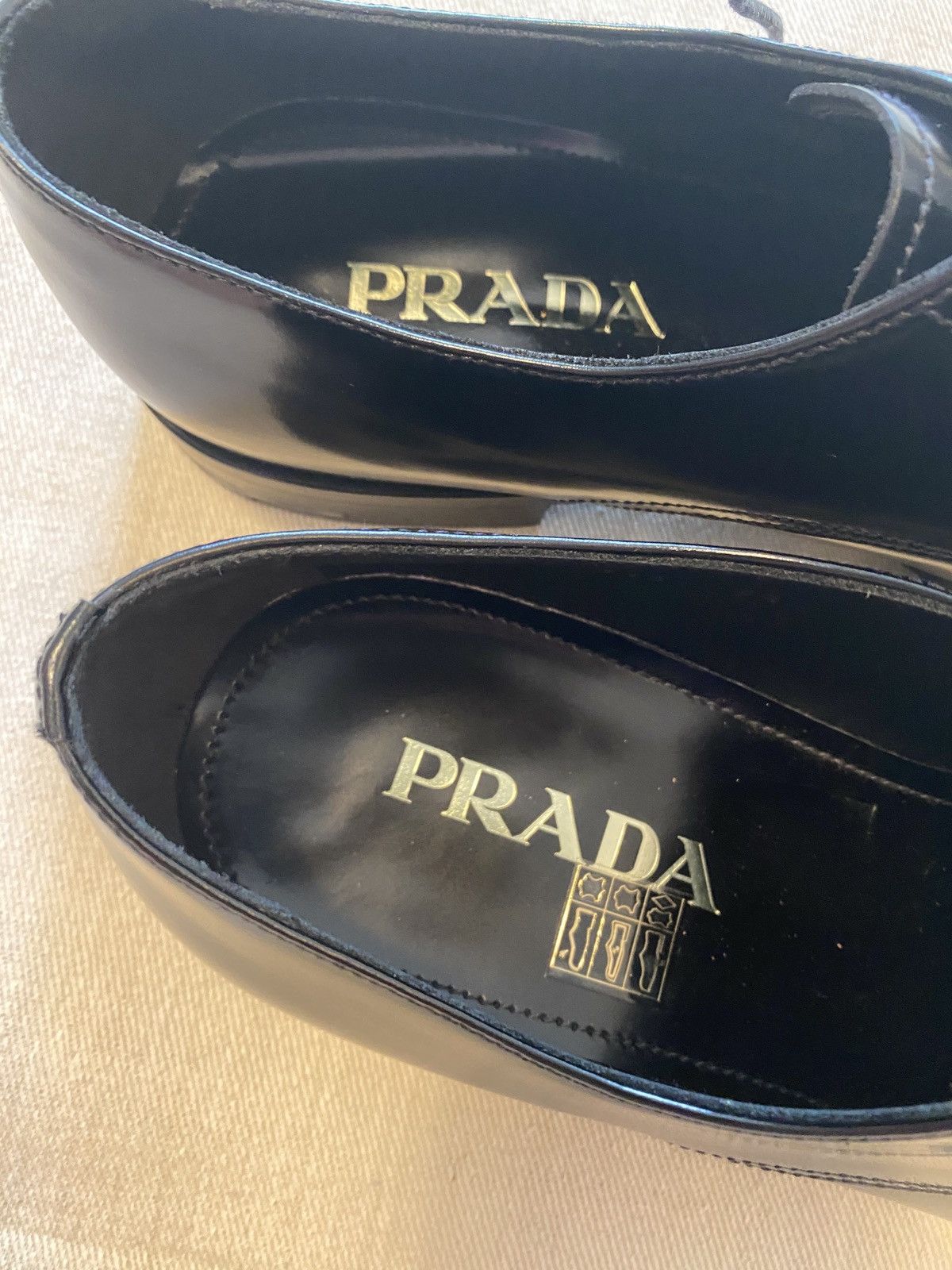 Prada Prada Black Leather Derby Size 10.5 NWT Size US 10.5 / EU 43-44 - 3 Thumbnail