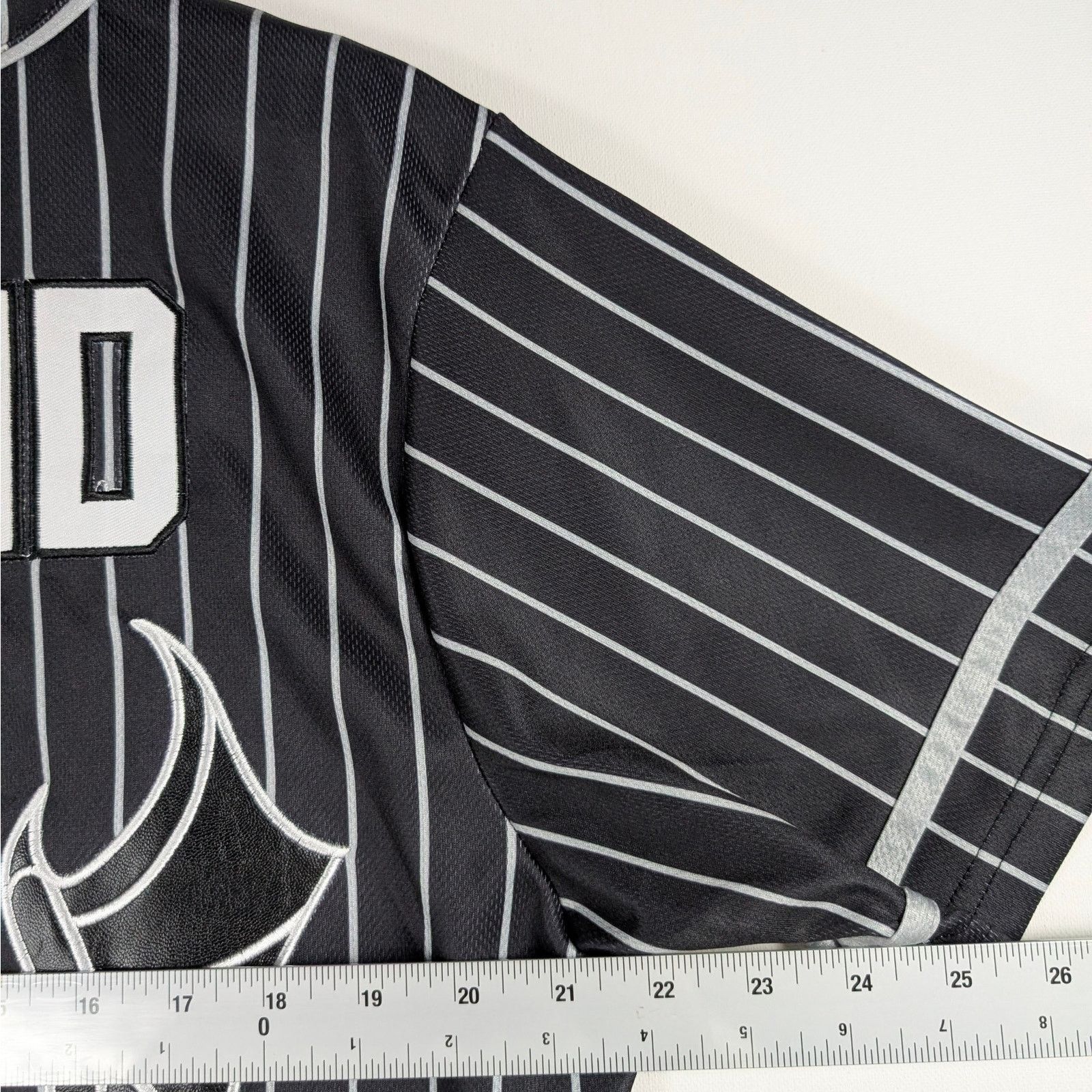 Unknown London ACOTAR Velaris Rhysand 15 Baseball Jersey Black Pinstripe Size US M / EU 48-50 / 2 - 8 Thumbnail