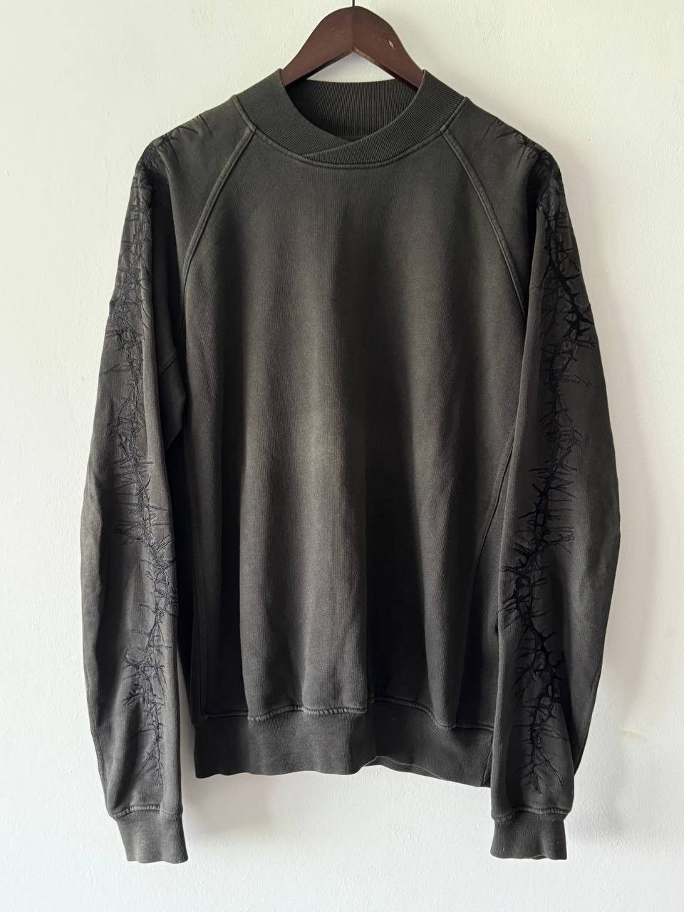 Haider Ackermann Haider Ackermann Thorn Embroidered Sleeve Sweatshirt Grailed