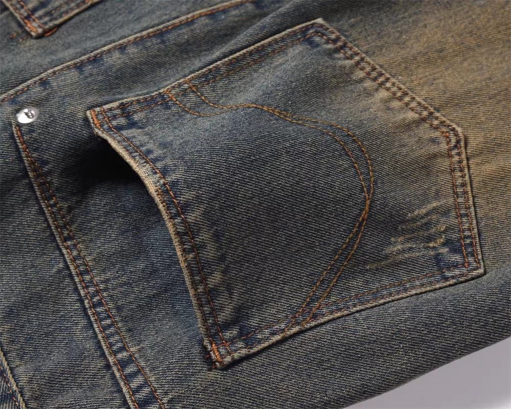 Japanese Brand × Jean Men's American retro washed distressed flared jeans Size US 32 / EU 48 - 6 Thumbnail