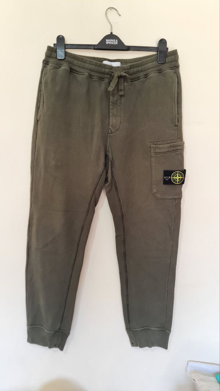 Stone Island Stone Island Green Patch Sweatpants Size US 38 / EU 54 - 2 Thumbnail