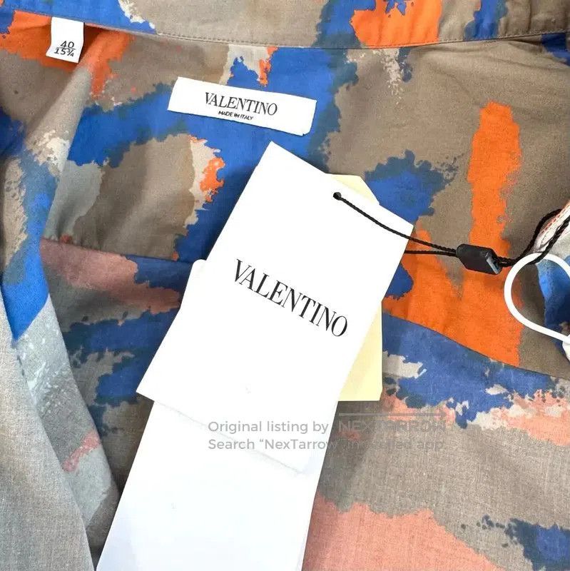 Valentino Valentino Gray Camo Cotton Womens Shirt . Size M / US 6-8 / IT 42-44 - 6 Thumbnail
