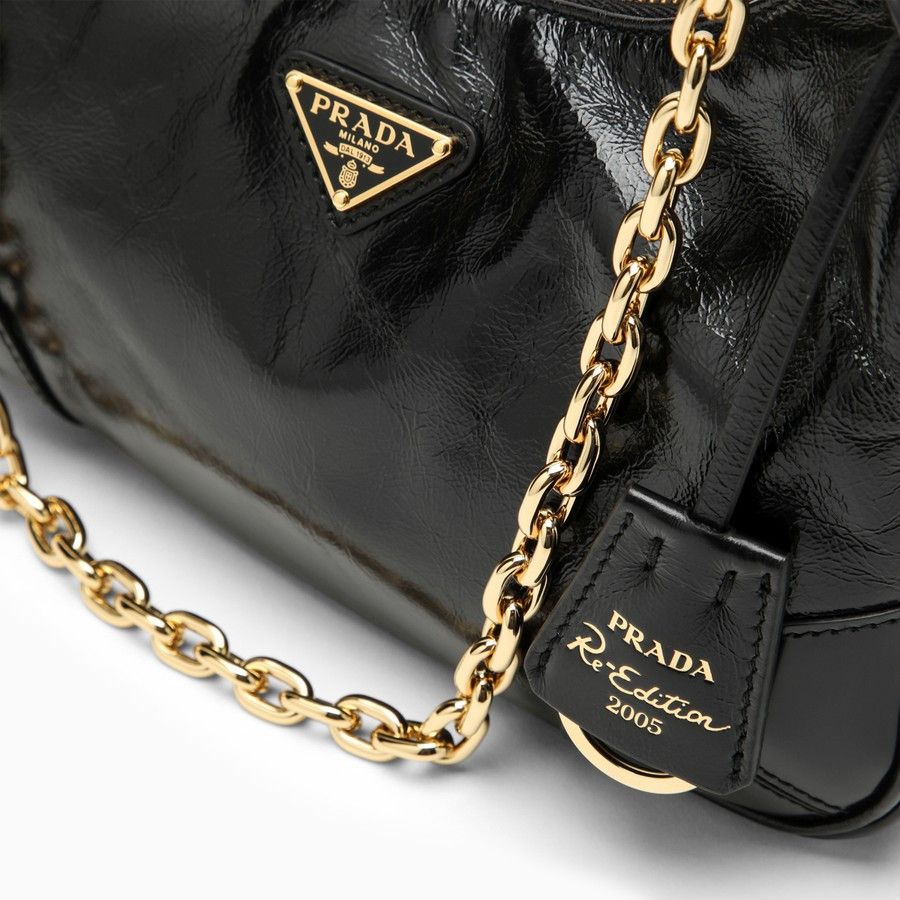 Prada o1d2blof0924 Size : OS / Leather Cross-body Bag In Black Size ONE SIZE - 5 Thumbnail