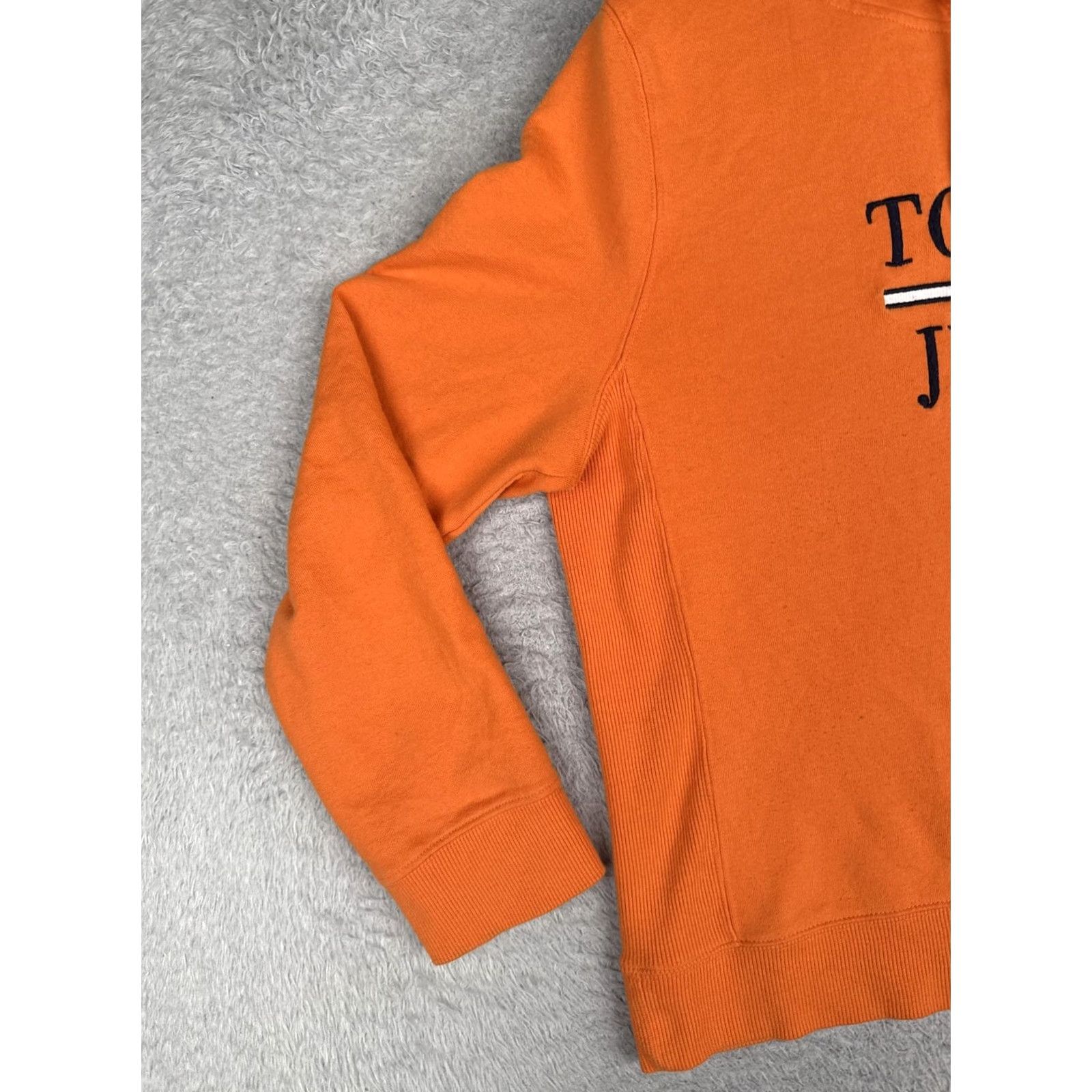 Tommy Hilfiger Tommy Jeans Sweater Hoodie Womens L Orange Logo Hooded Top Size L / US 10 / IT 46 - 3 Thumbnail