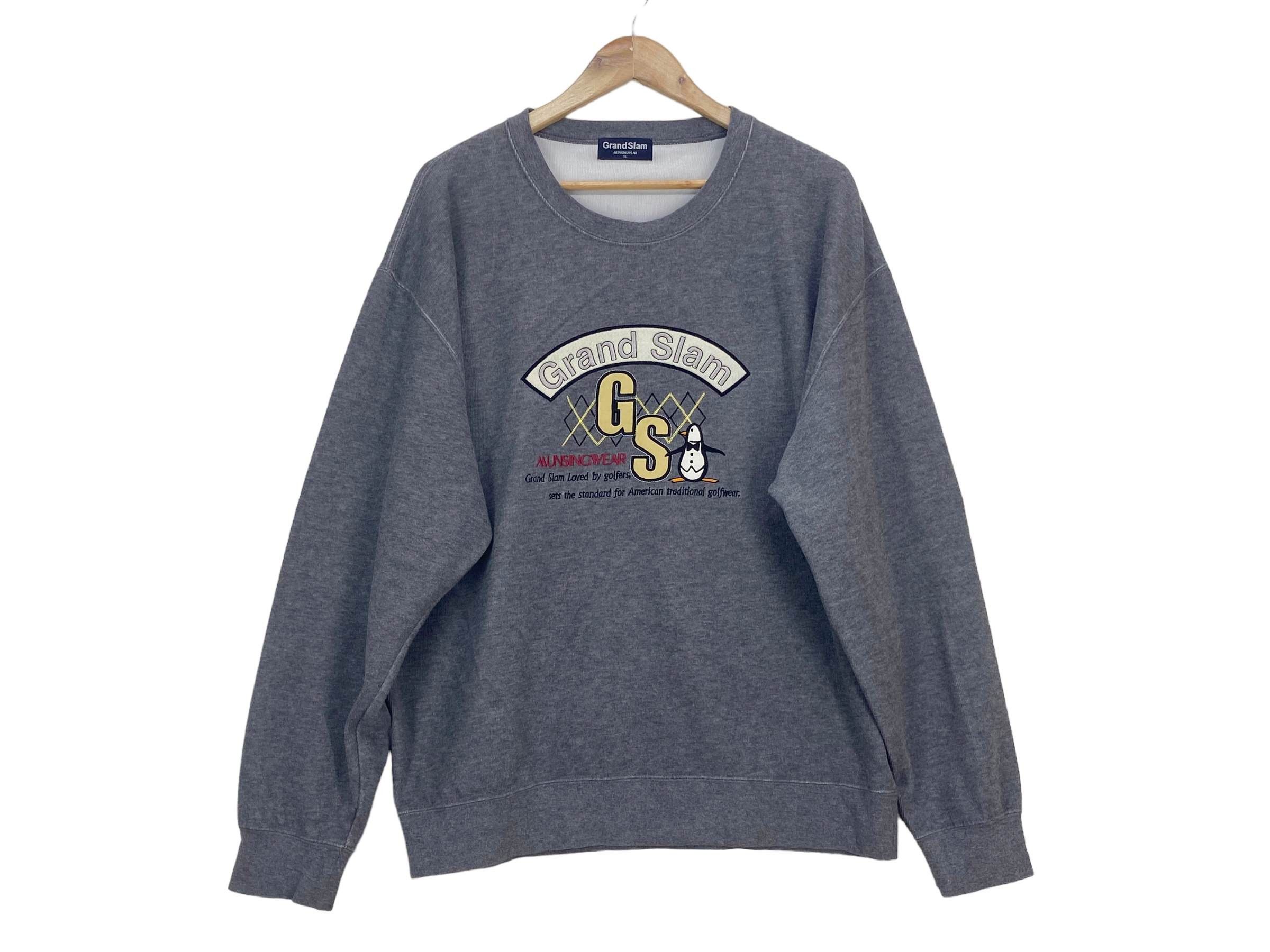 Grand Slam × Vintage Vintage Grand Slam Embroidered Logo Gray Pullover 90s Size US L / EU 52-54 / 3 - 1 Thumbnail