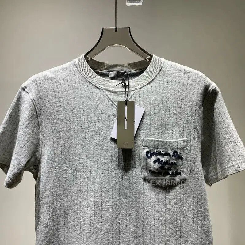 Dior Dior Gray Cotton Men's T-Shirt . Size US L / EU 52-54 / 3 - 3 Thumbnail