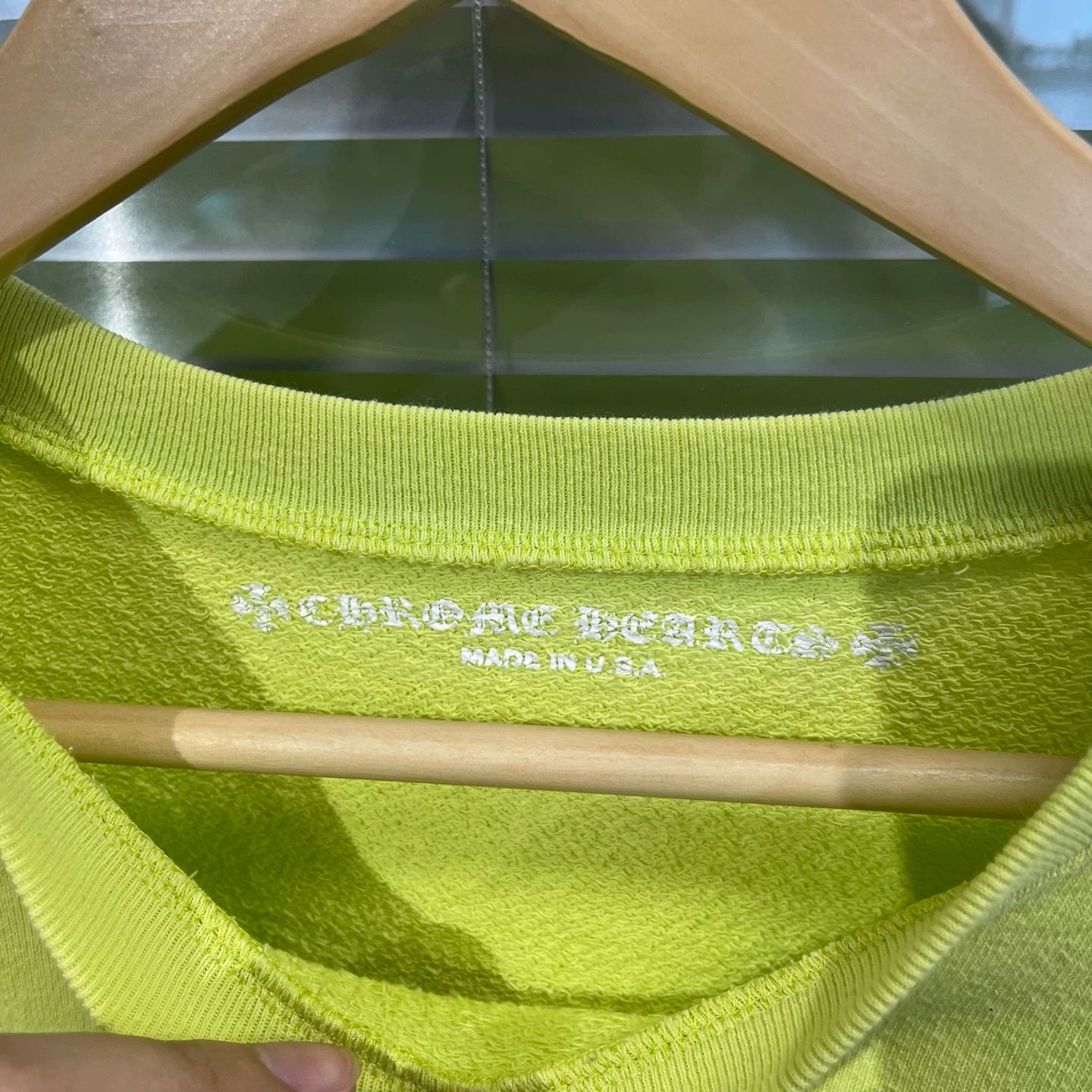 Chrome Hearts CH Mattyboy Fluo Green Graffiti Hoodie L #11247 Size US L / EU 52-54 / 3 - 3 Thumbnail