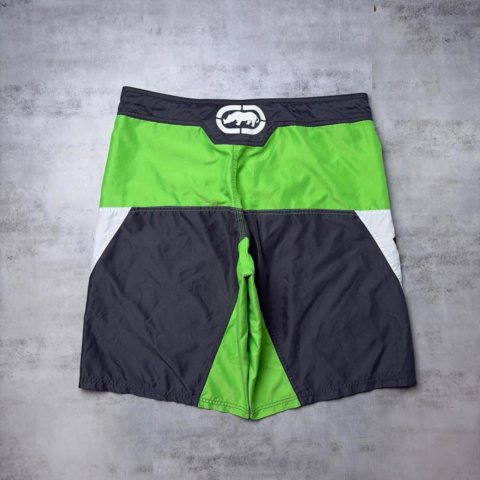 Ecko Unltd. Y2K Green Ecko Unltd X MMA Elite Baggy Surf Board Shorts Size US 34 / EU 50 - 5 Thumbnail
