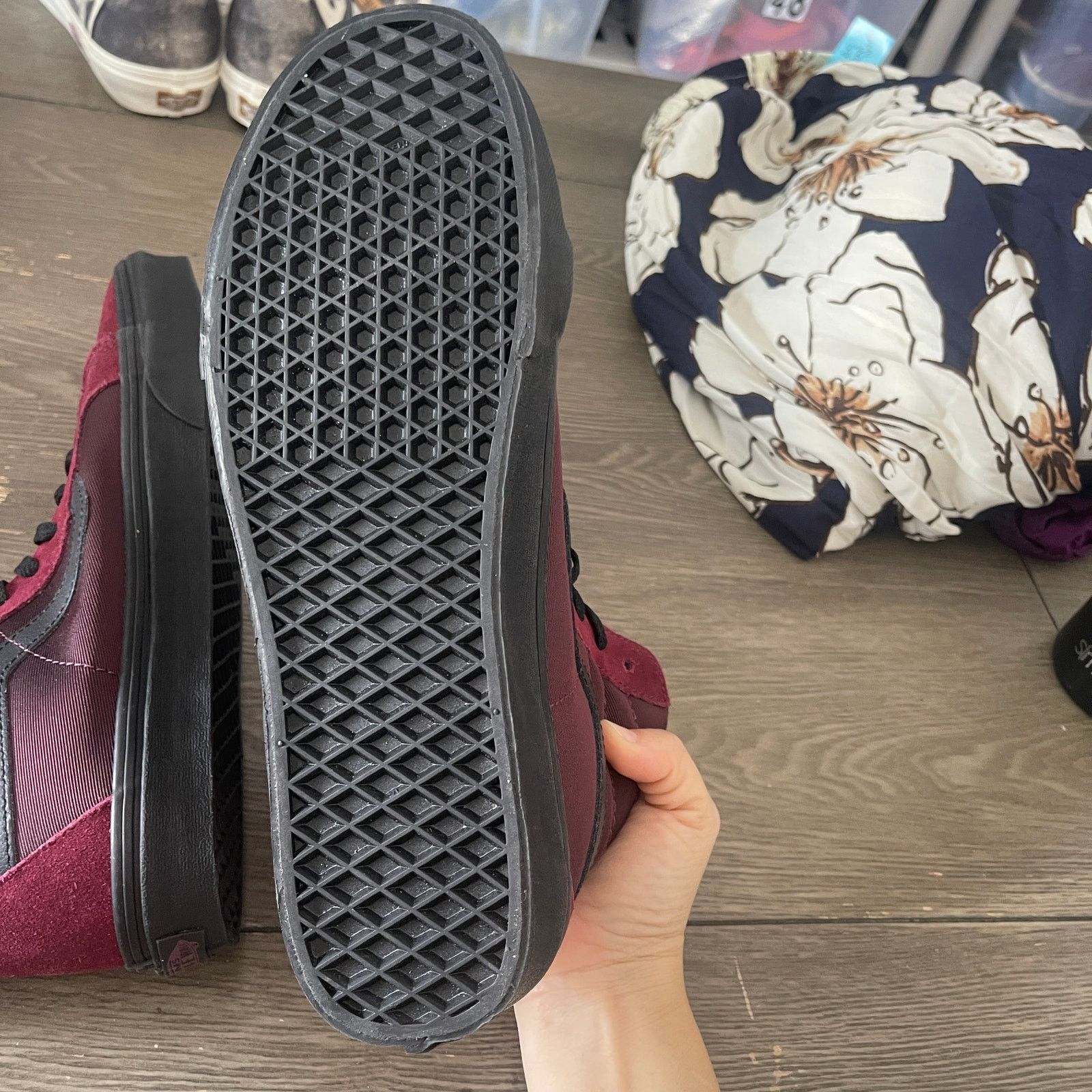 Vans metallic twill sk8-hi reissue hotsell