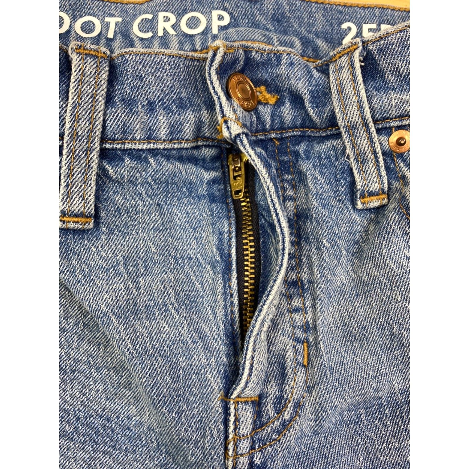 J.Crew J.CREW Jeans Cropped Distressed Stretch Blue 25P Petite Womens Casual Denim Jeans #9985 Size 42" / US 20 - 7 Thumbnail