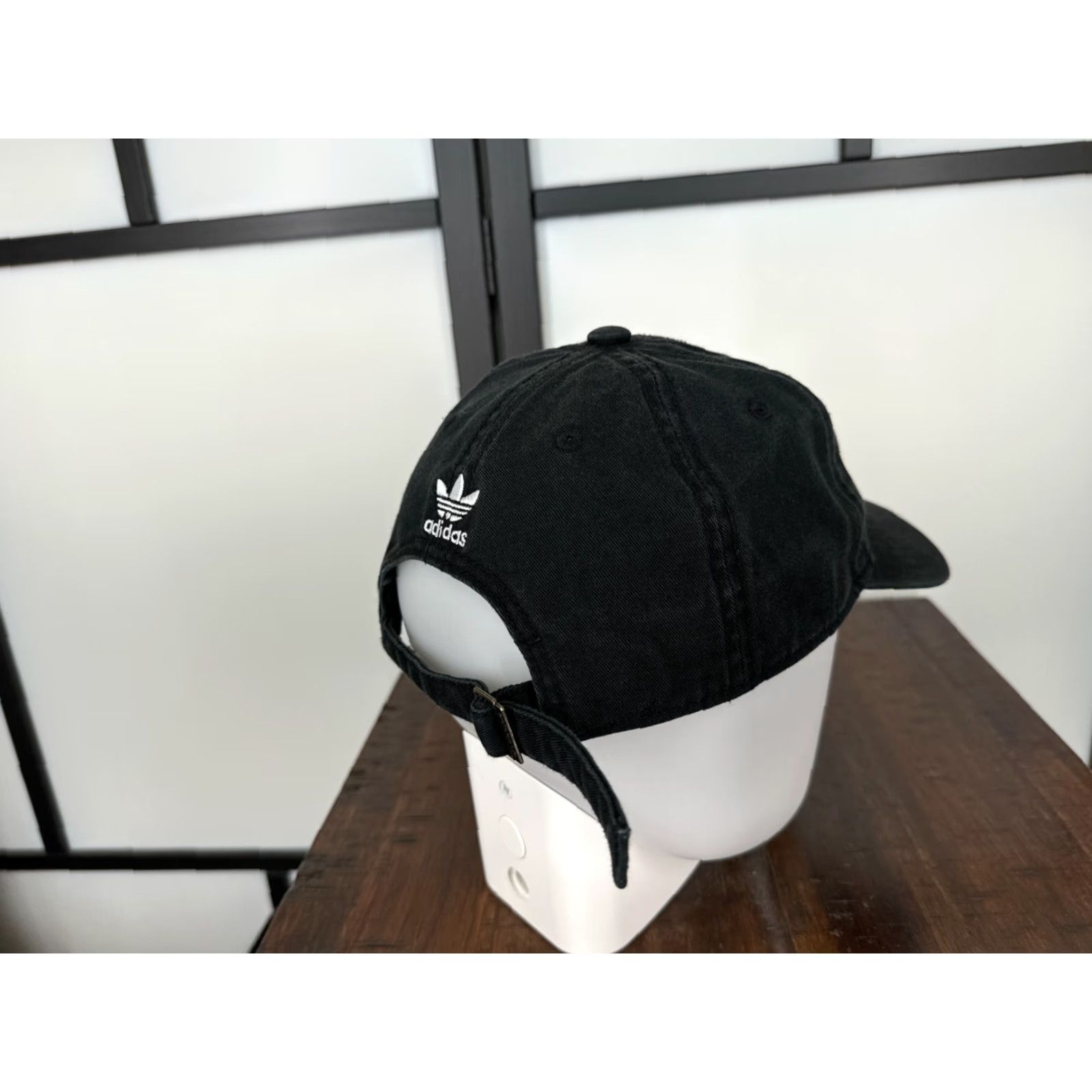 Adidas adidas Hat Cap Strap Back Adult One Size Black Cotton Twill Embroidered Baseball Cap Logo Adjustable Men Mens Size ONE SIZE - 7 Thumbnail