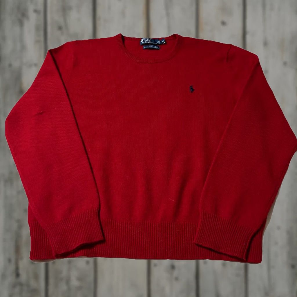 Polo Ralph Lauren Polo Ralph Lauren Sweater Red XL Lambs Wool Pullover Men’s Size XL Size US XL / EU 56 / 4 - 1 Thumbnail