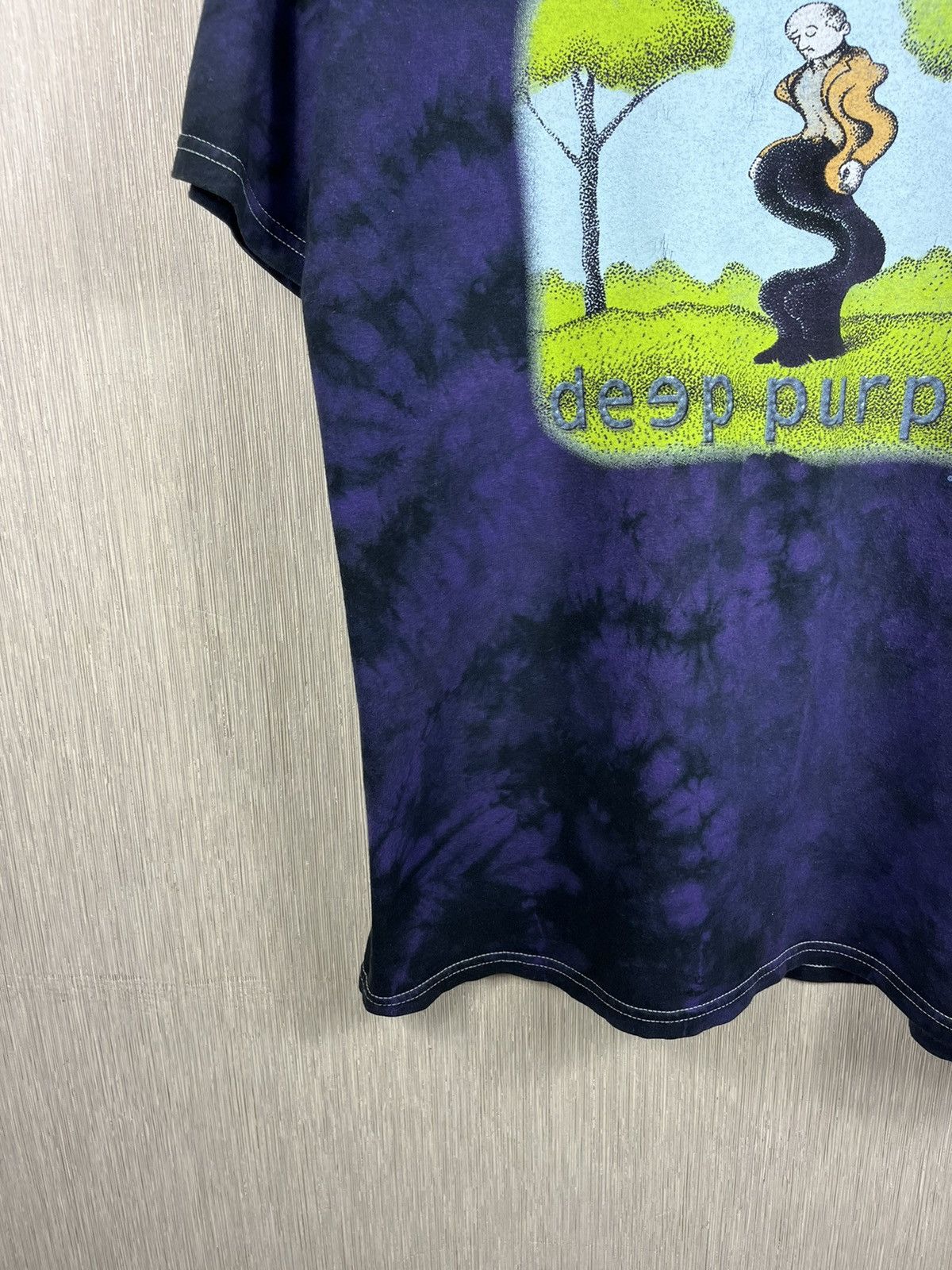 Band Tees × Vintage Vintage Deep Purple tie dye sleeping man artist wave trees Size US XL / EU 56 / 4 - 6 Thumbnail
