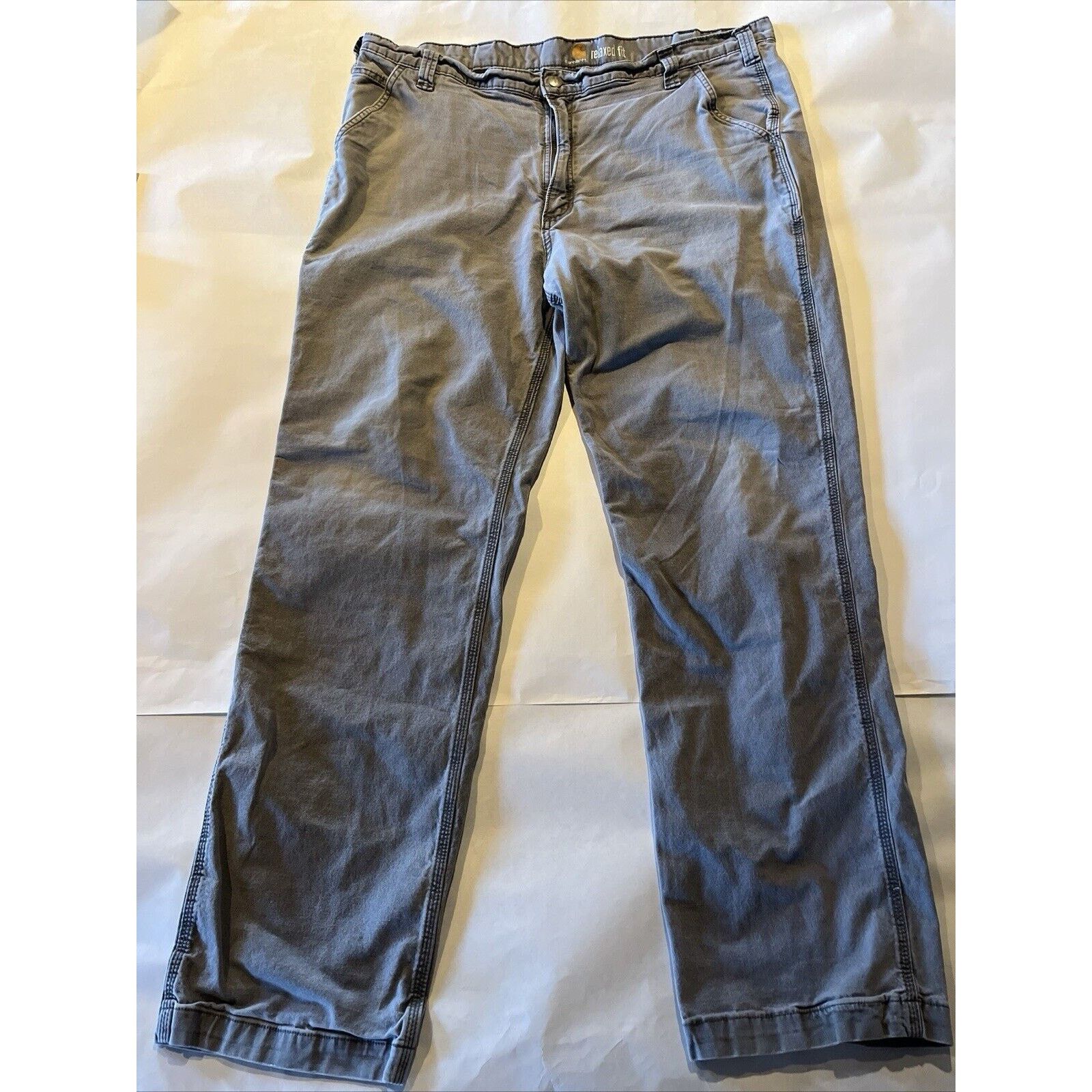 Carhartt Carhartt Men’s 42x33 Canvas Carpenter Workwear Gray Outdoor Size US 42 / EU 58 - 2 Thumbnail