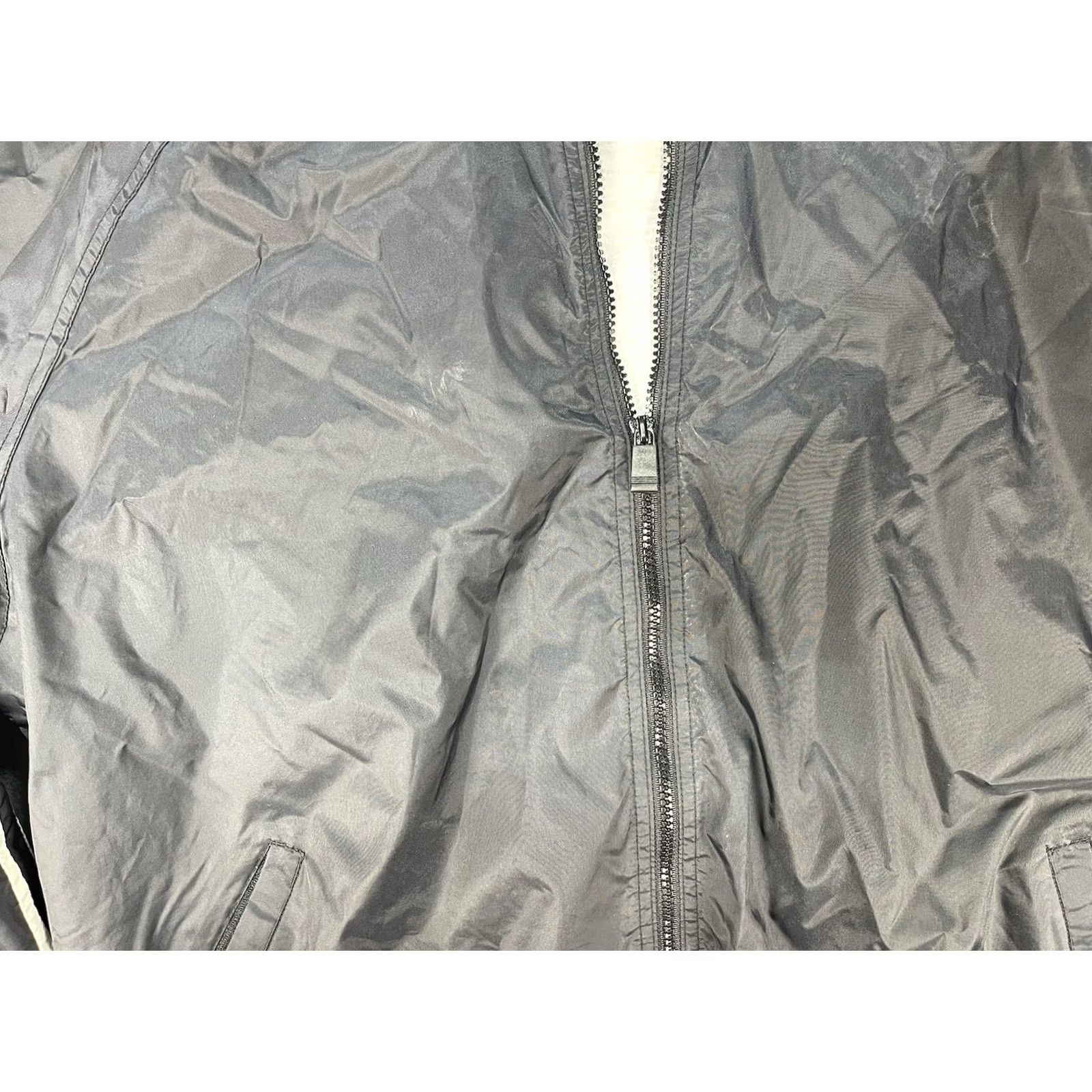 Croft & Barrow VINTAGE Croft & Barrow Windbreaker Jacket Black Zip Up L Adults Hooded Long Sleeve Winter Fall Spring Mens/Womens Size L / US 10 / IT 46 - 3 Thumbnail