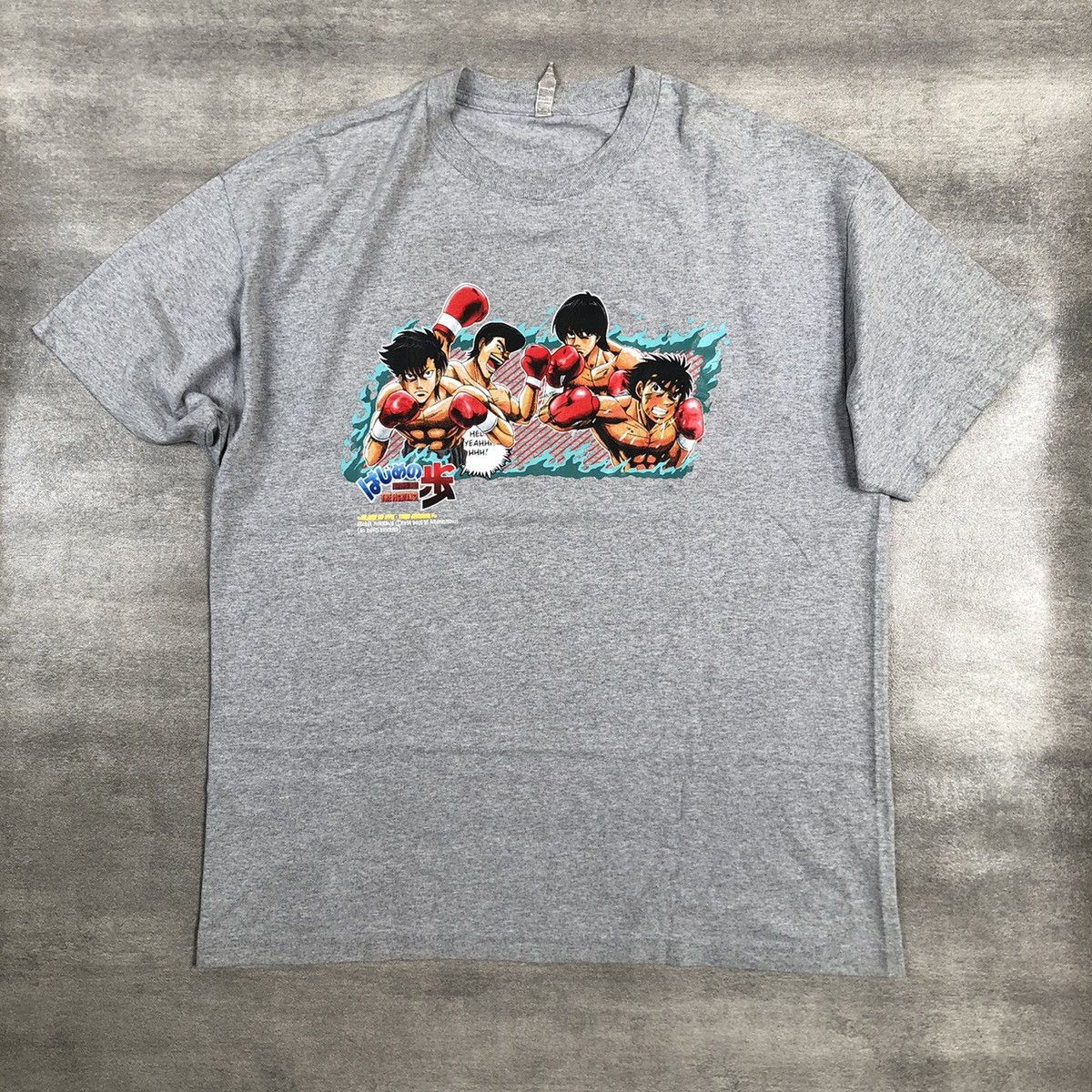 image of Anima x Movie Hajime No Ippo "tag Aaa Classic" in Grey, Men's (Size XL)