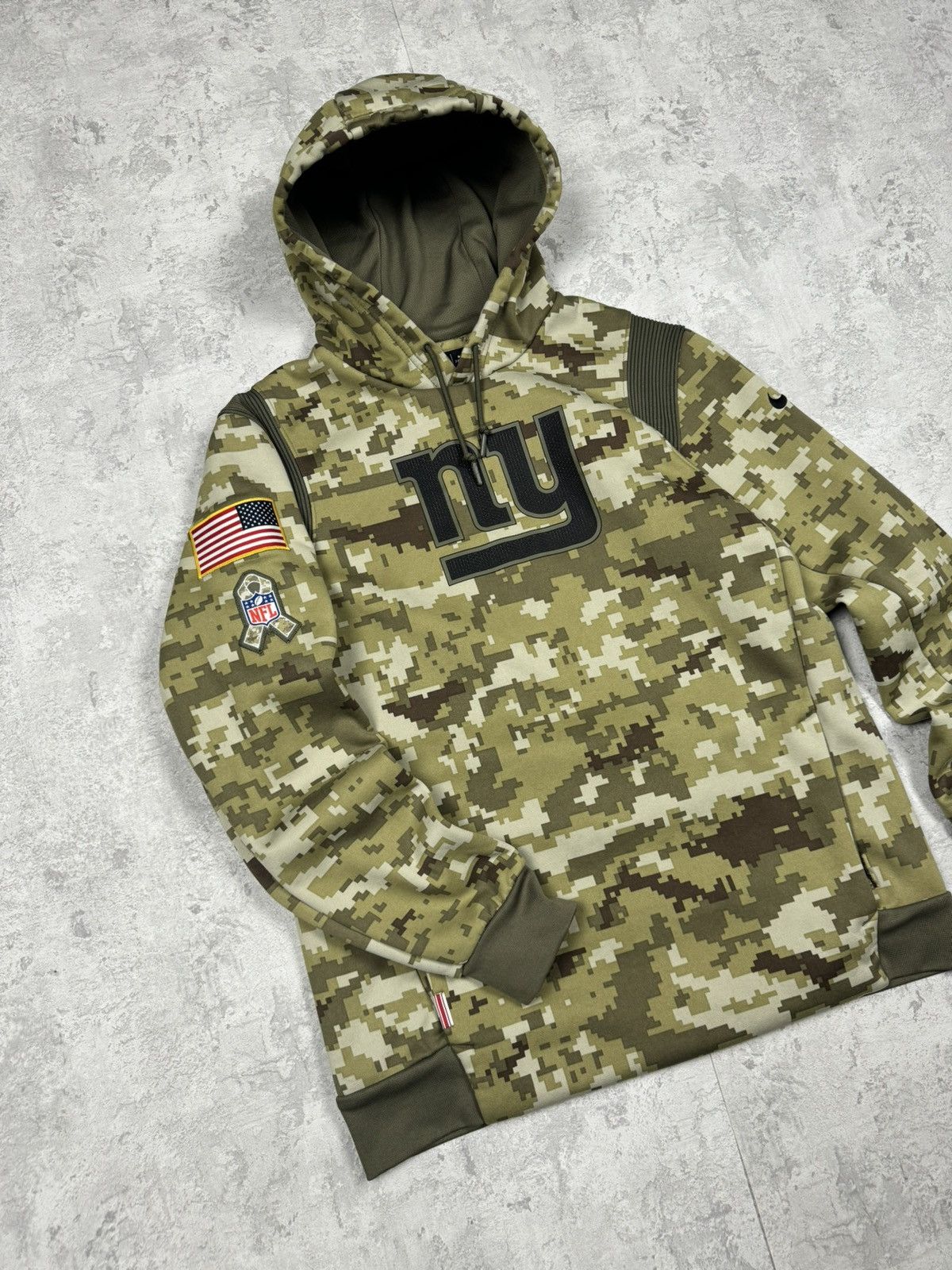 NFL Nike New York Giants Salute To Service Hoodie Camo Size M Size US M / EU 48-50 / 2 - 2 Thumbnail