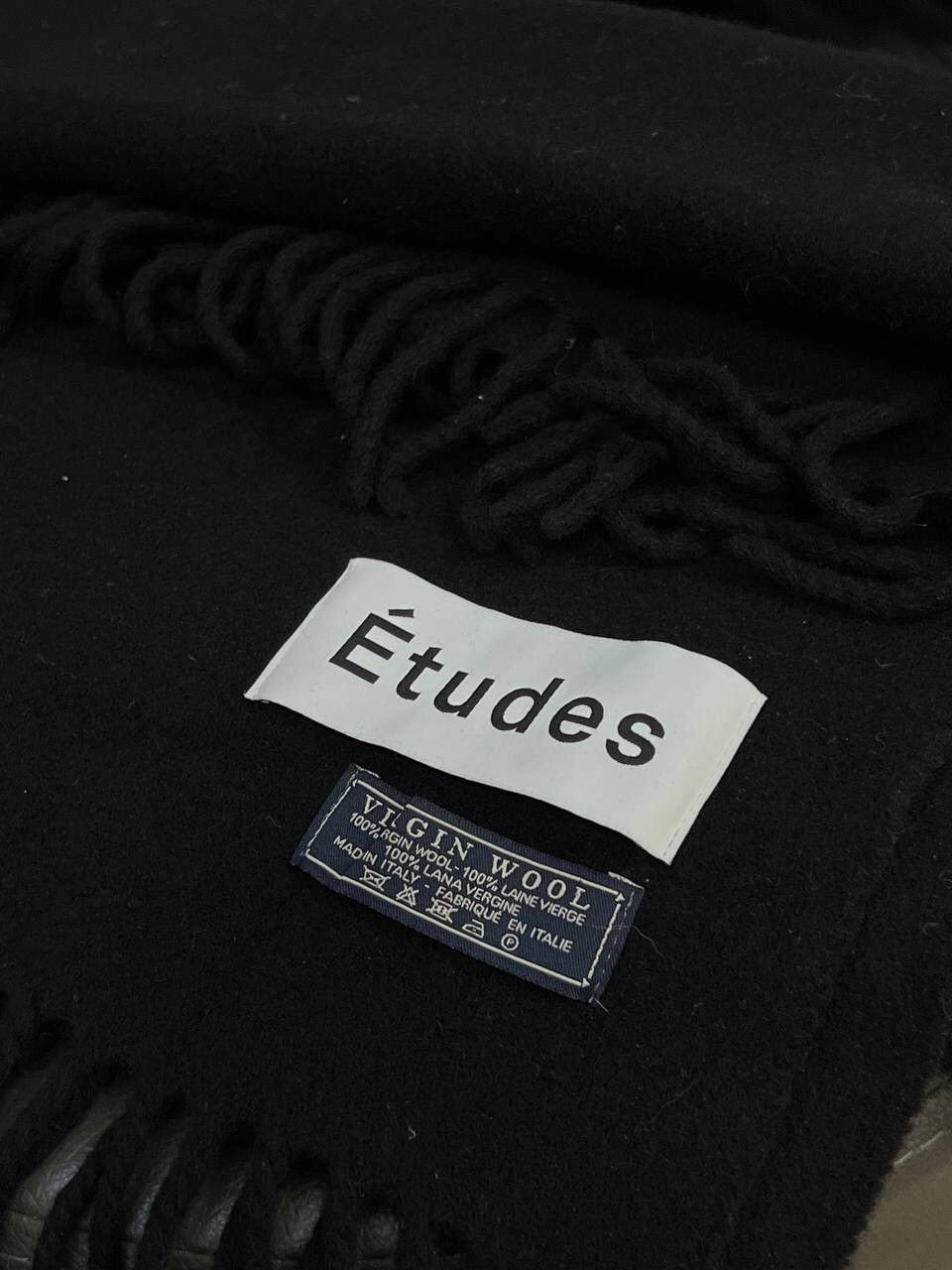 Etudes Etudes Magnolia Scarf Black Wool Lux Size ONE SIZE - 4 Thumbnail