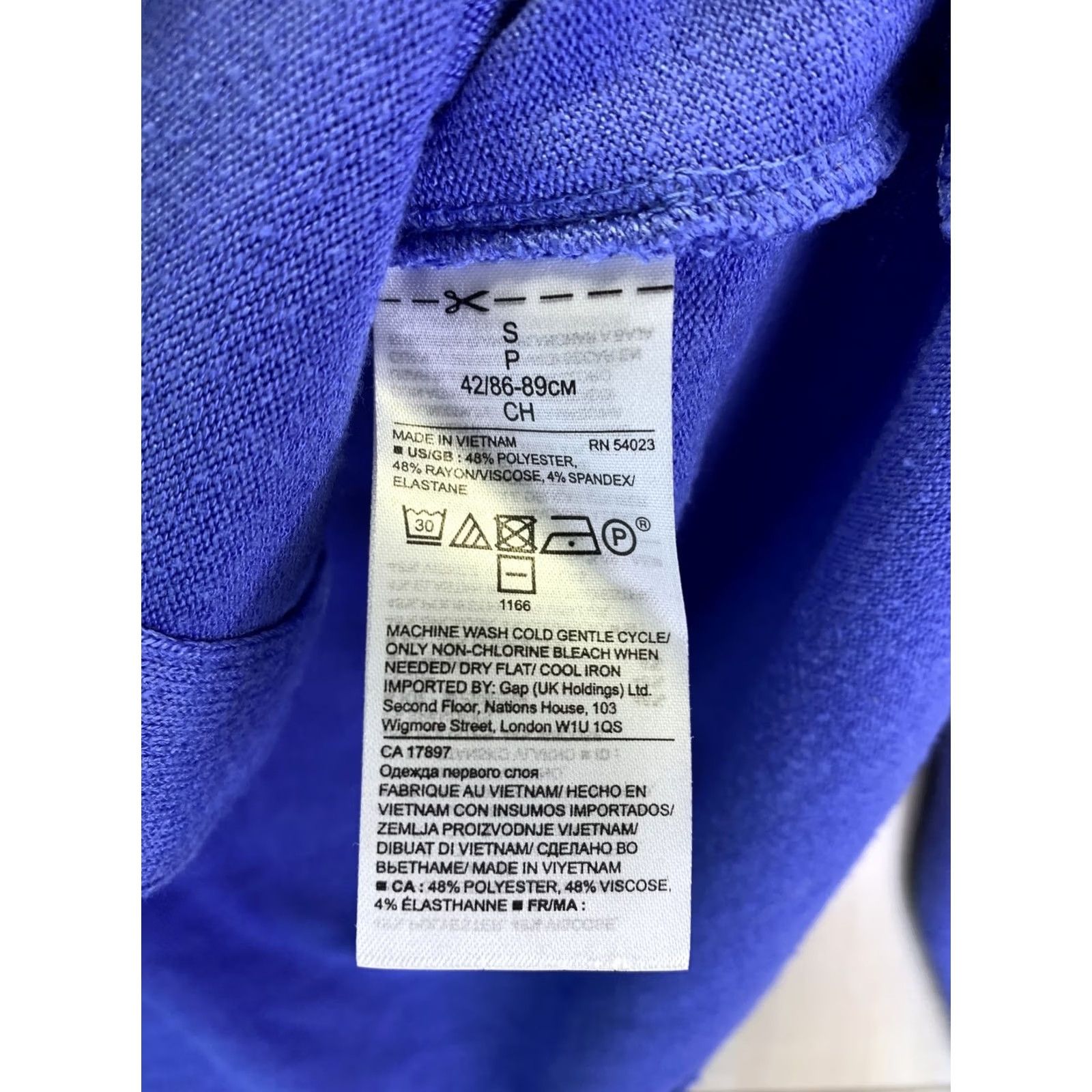 Banana Republic Banana Republic Women’s Sweater V-Neck Blue XS/S Light Pullover Top-4218 Size S / US 4 / IT 40 - 4 Thumbnail