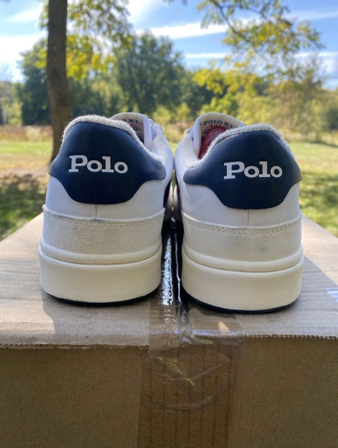 Ralph Lauren Ralph Lauren Polo Court Sneakers White Navy Red Retro 006 Size US 9 / EU 42 - 6 Thumbnail
