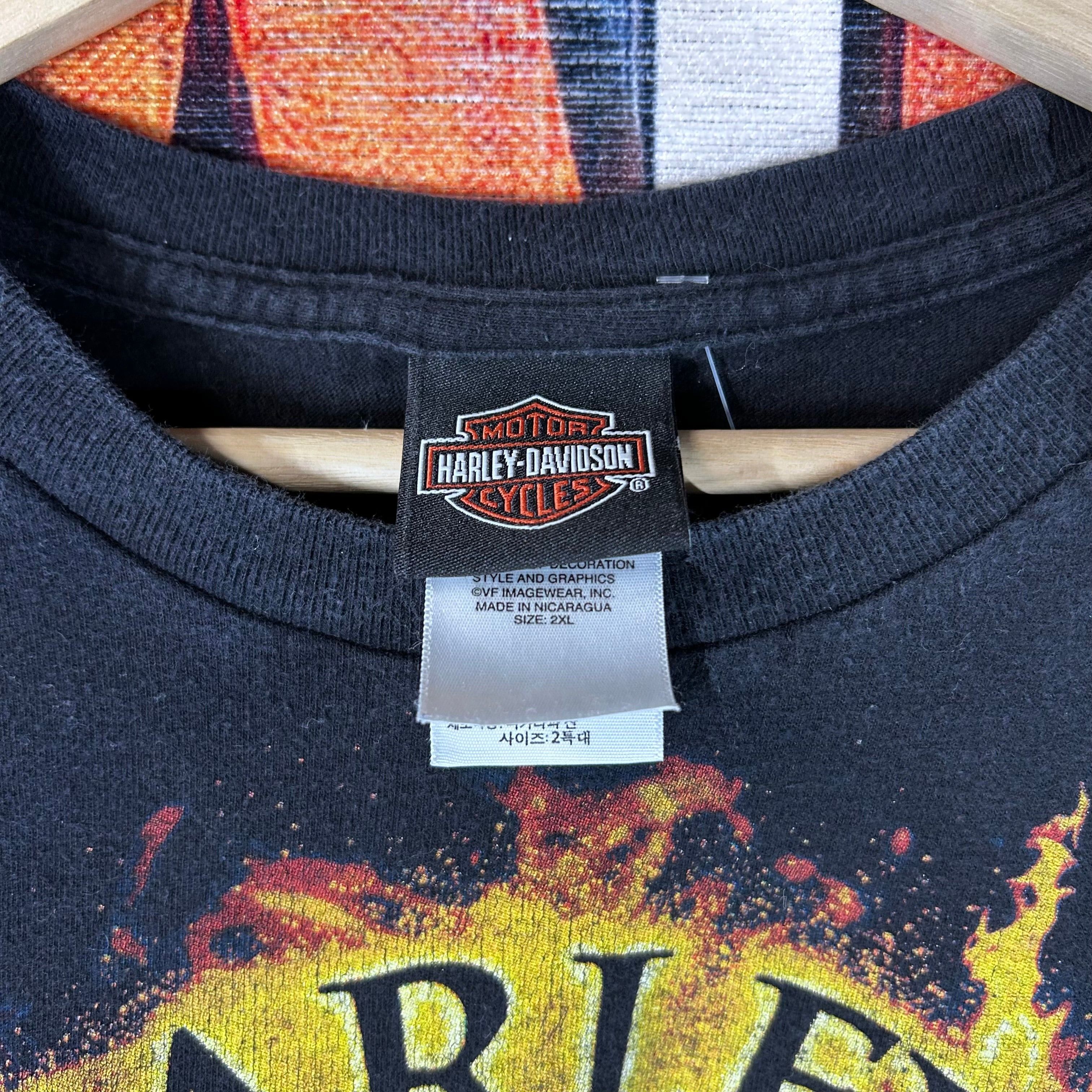 Harley Davidson Harley Davidson Flaming Bald Eagle Head Emblem Tee Size 2XL Size US XXL / EU 58 / 5 - 3 Thumbnail