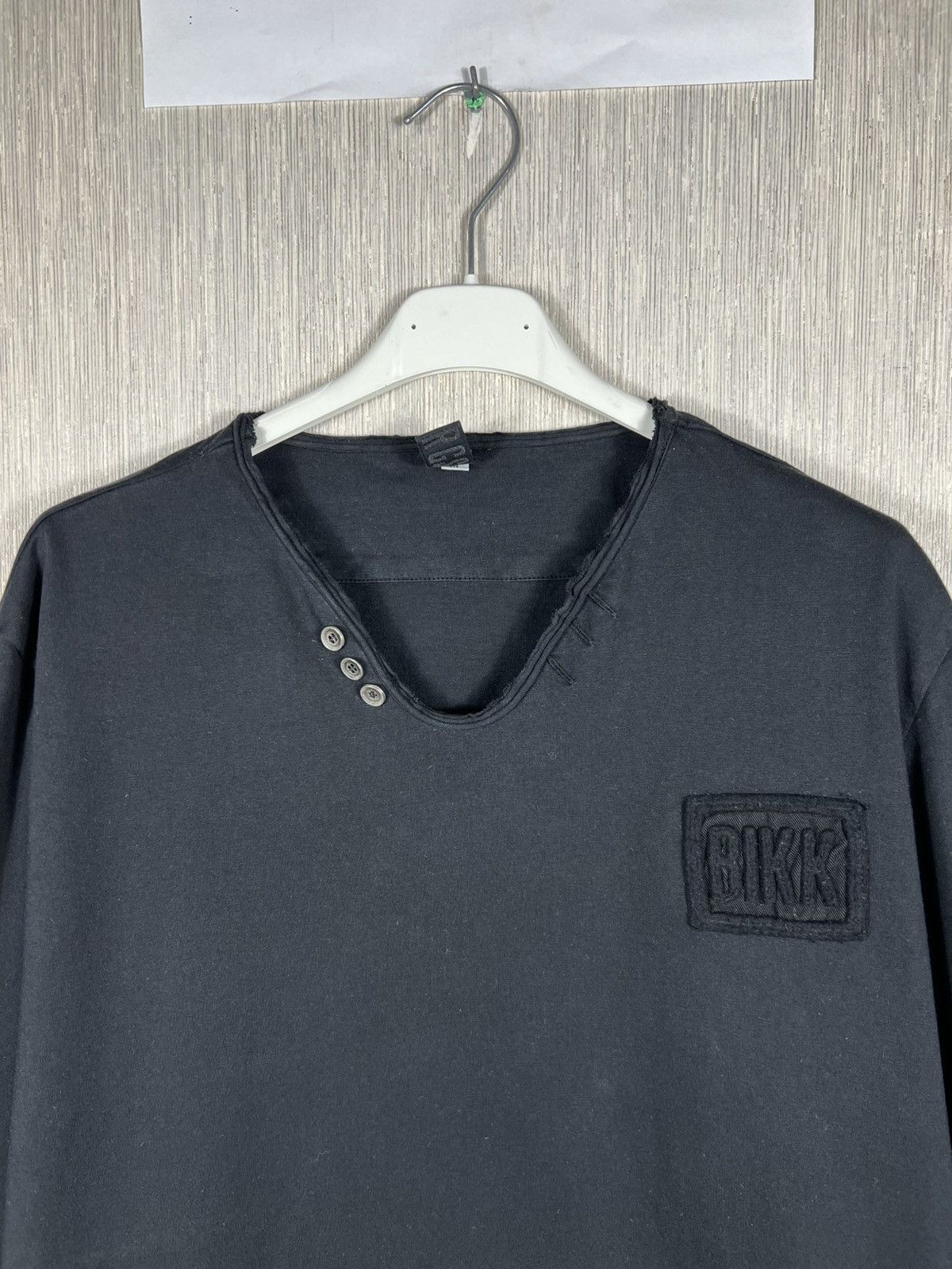Dirk Bikkembergs Archive Dirk Bikkembergs v-neck buttons long sleeve tee logo Size US M / EU 48-50 / 2 - 3 Thumbnail