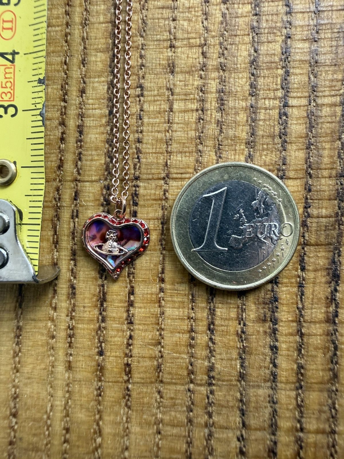 Vivienne Westwood Vivienne Westwood Petra Heart Purple Pendant Necklace Bronze Size ONE SIZE - 10 Thumbnail
