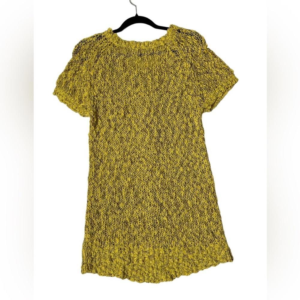 Designer Anthropologie l MOTH Yellow Sweater Dress Medium Size M / US 6-8 / IT 42-44 - 3 Thumbnail