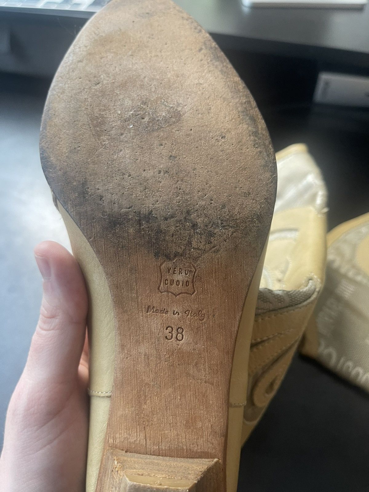 Just Cavalli Just Cavalli Women's Tan and Cream Boots In Good Used Cond Size US 8 / IT 38 - 6 Thumbnail